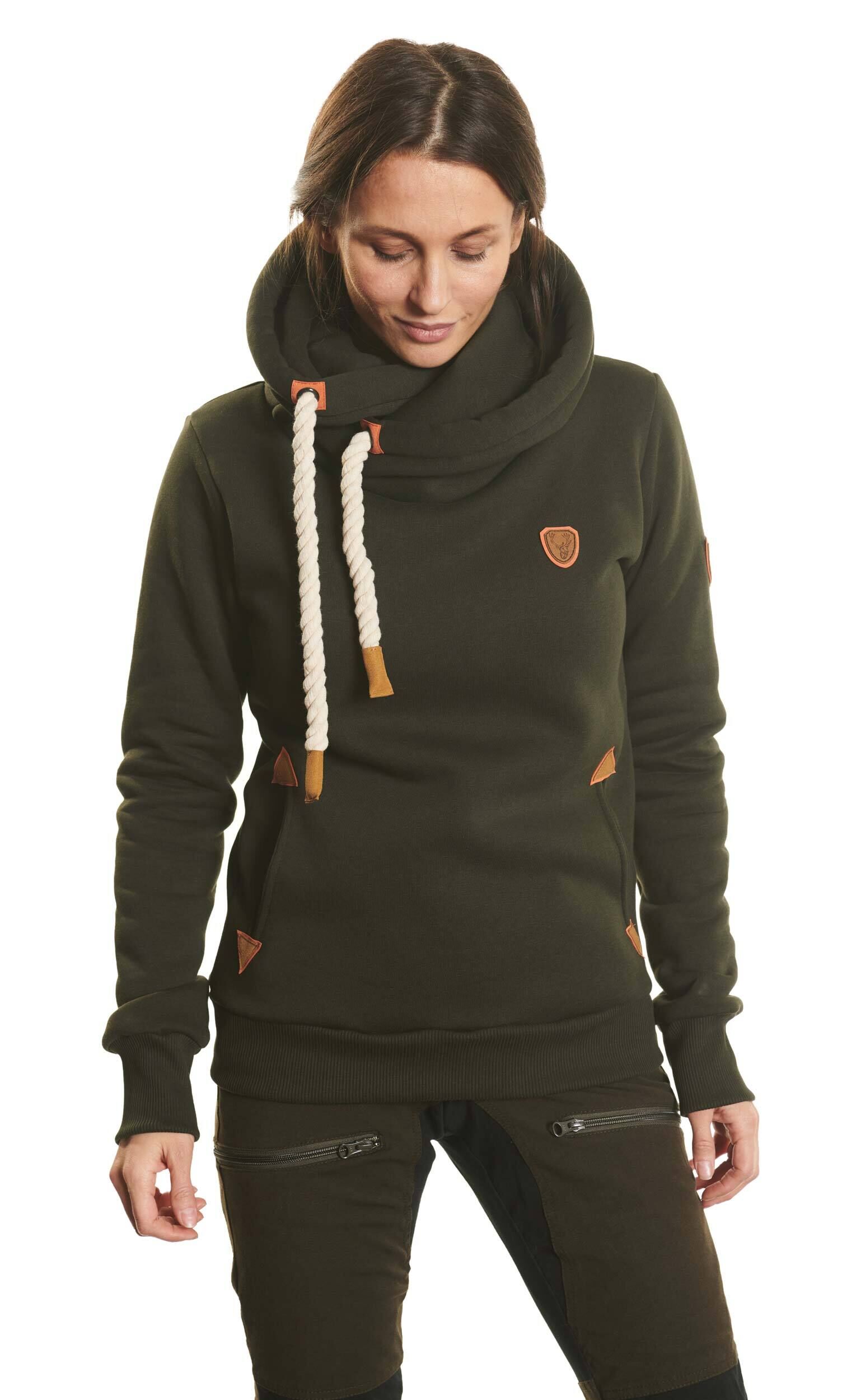 Hubertus Women Hunting Hoodie (oliv/braun) Hubertus Women Hunting Hoodie (oliv/braun)