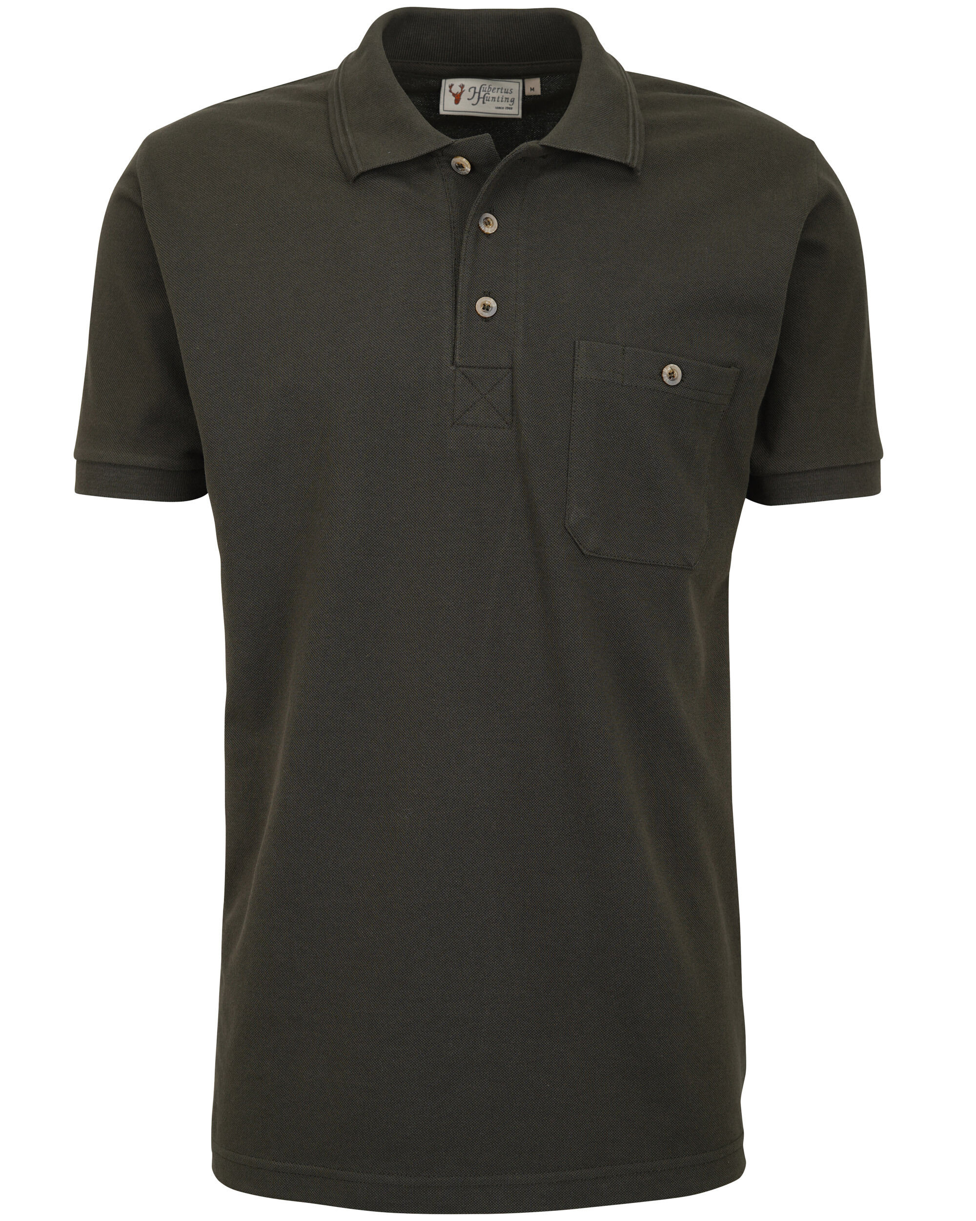 Hubertus Poloshirt Piqué (oliv)