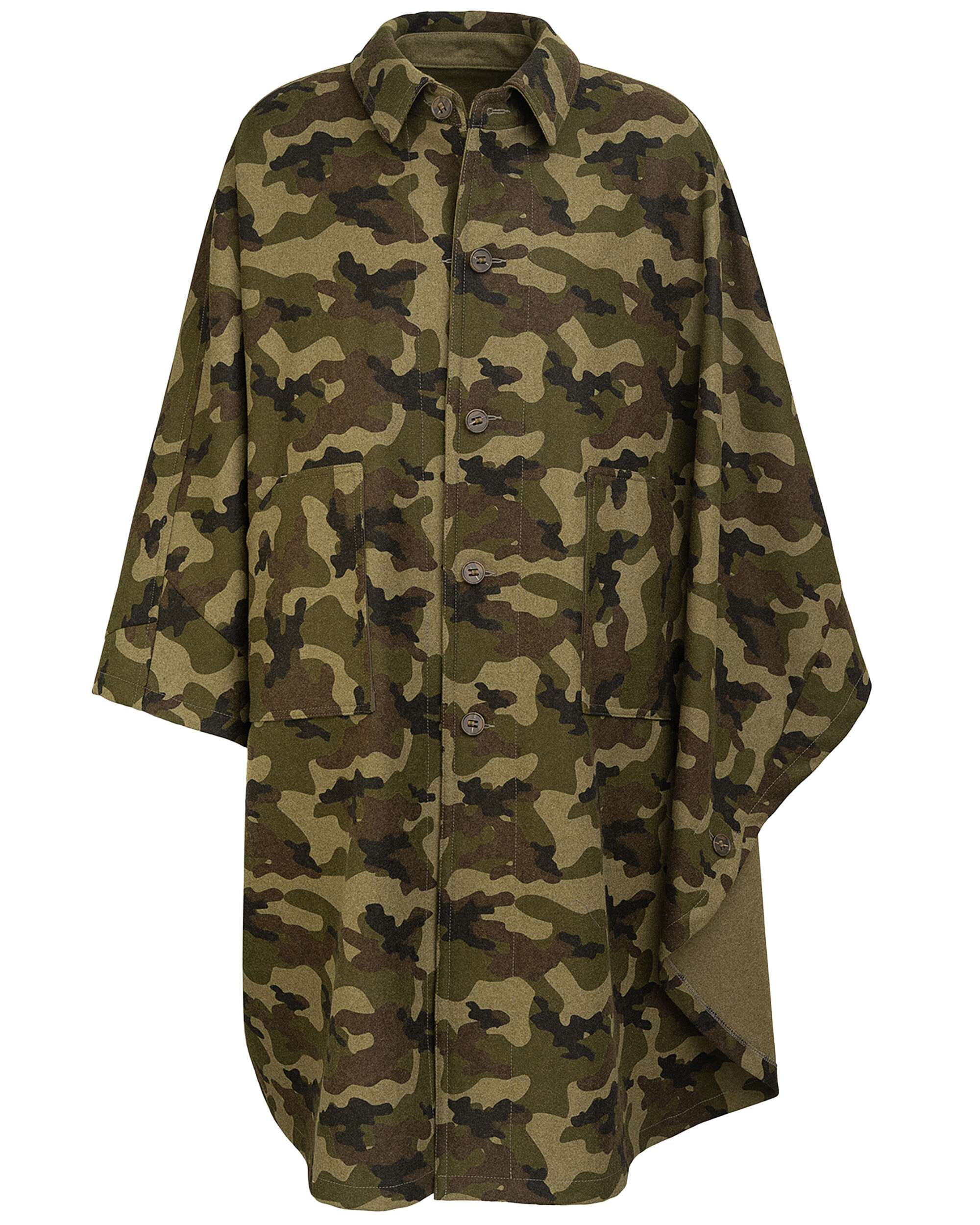 Rascher Camo-Wende-Lodenkotze Wetterfleck Prestige