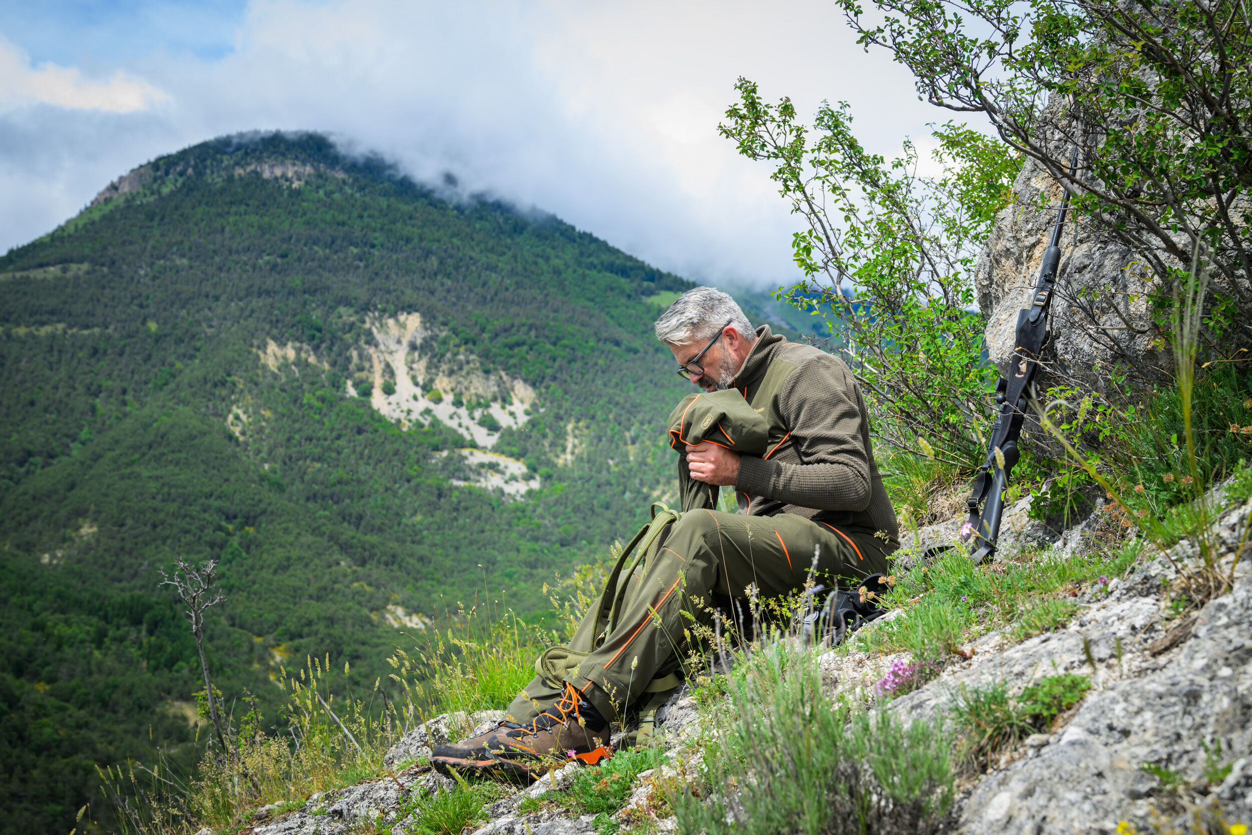Deerhunter Chamois Full-Zip-Fleece (Forest Green)