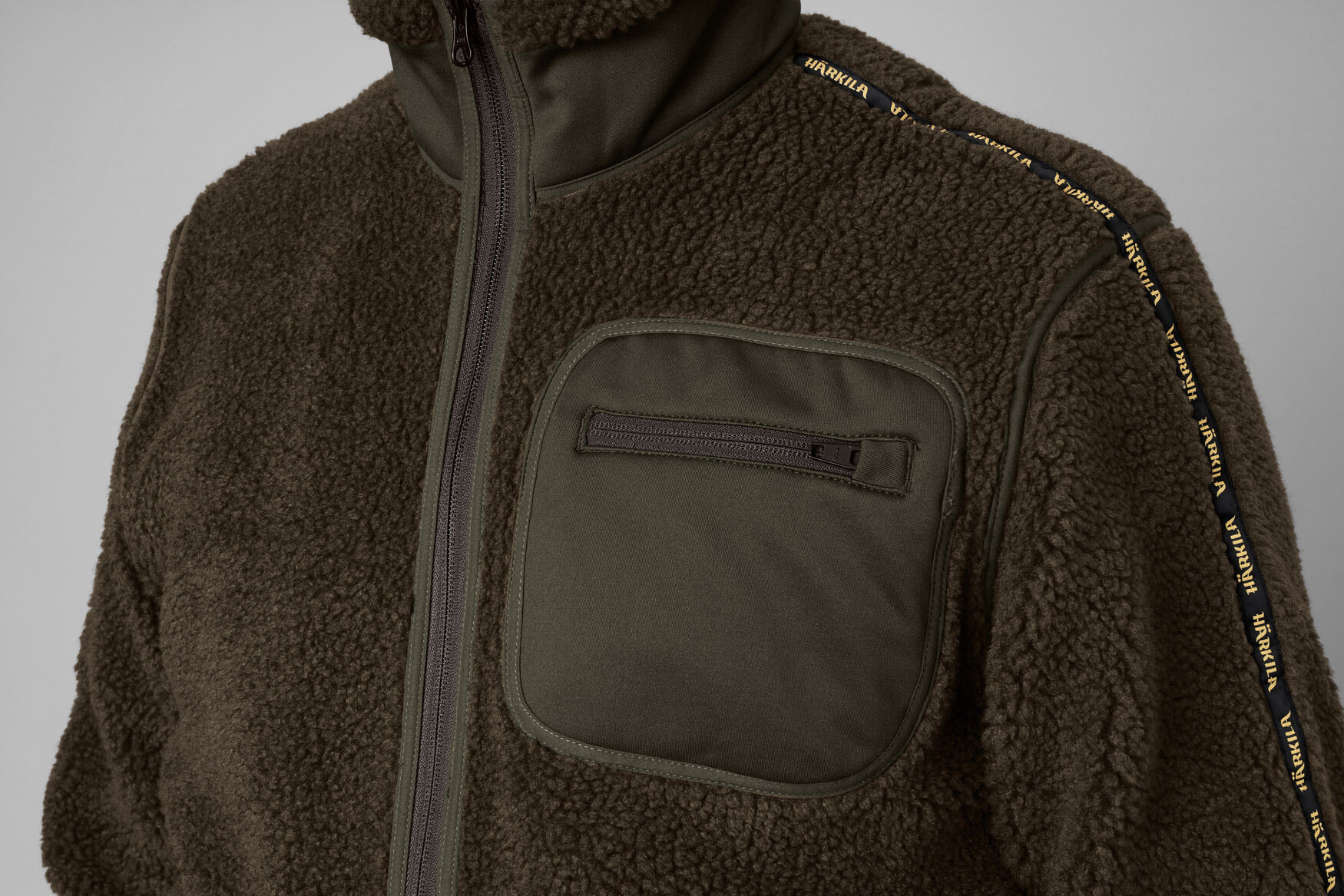 Härkila Rurik Teddyfleece-Jacke (Shadow grey/Willow green) Härkila Rurik Teddyfleece-Jacke (Shadow grey/Willow green)