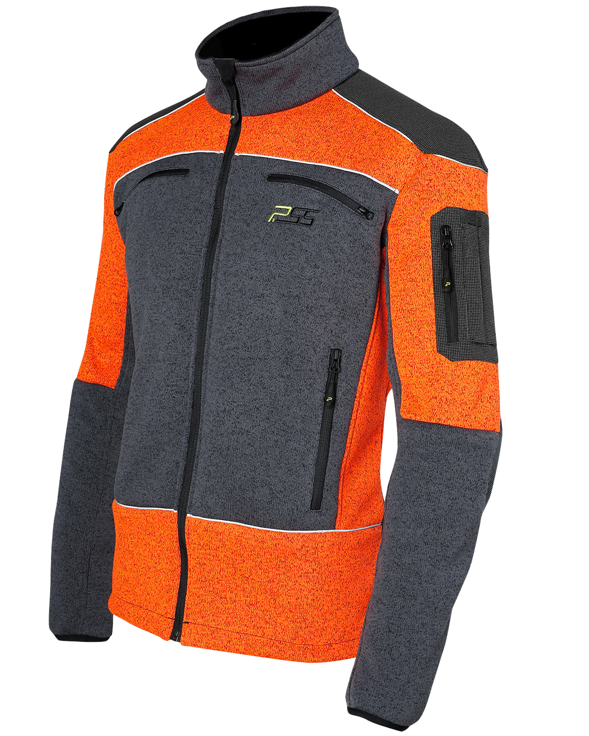 PSS X-treme Arctic Faserstrickjacke (grau/orange)