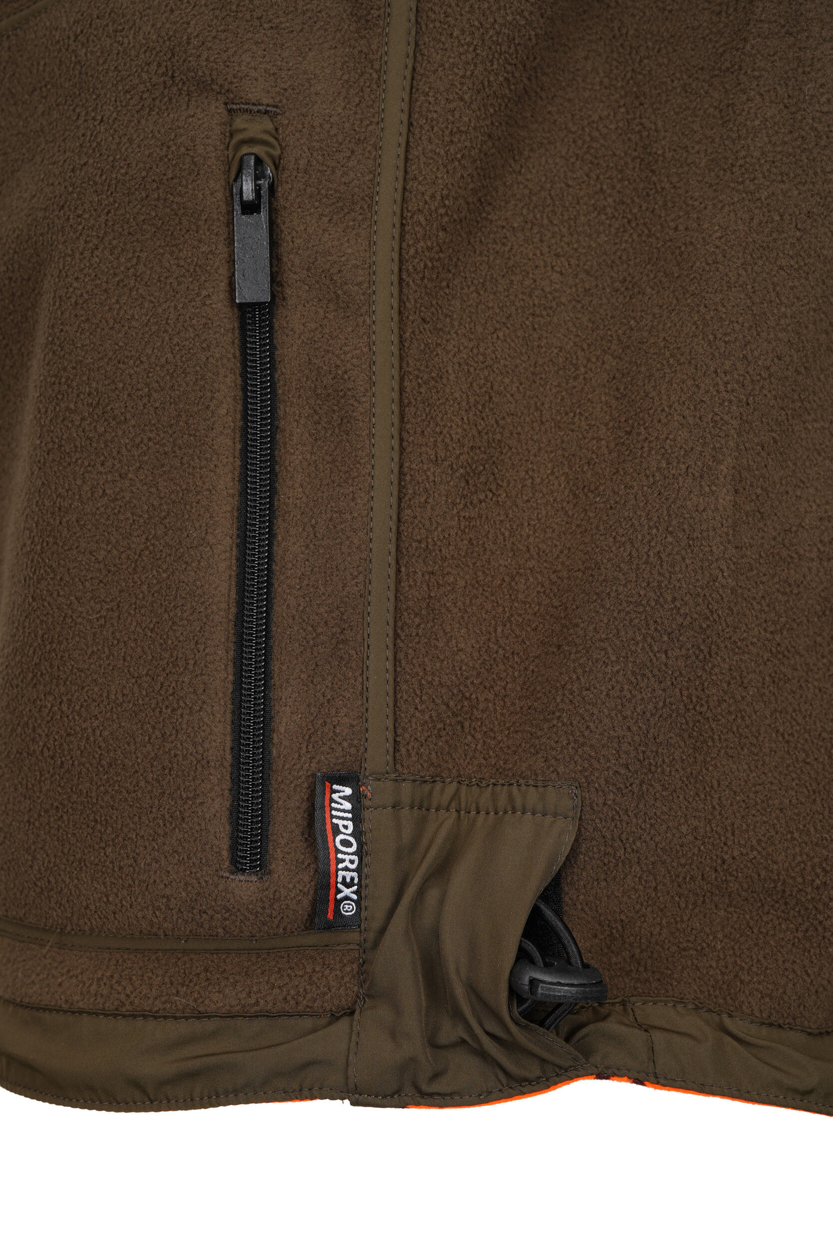 Hubertus Warn-Wendefleecejacke Drückjagd 2 (oliv/orange)