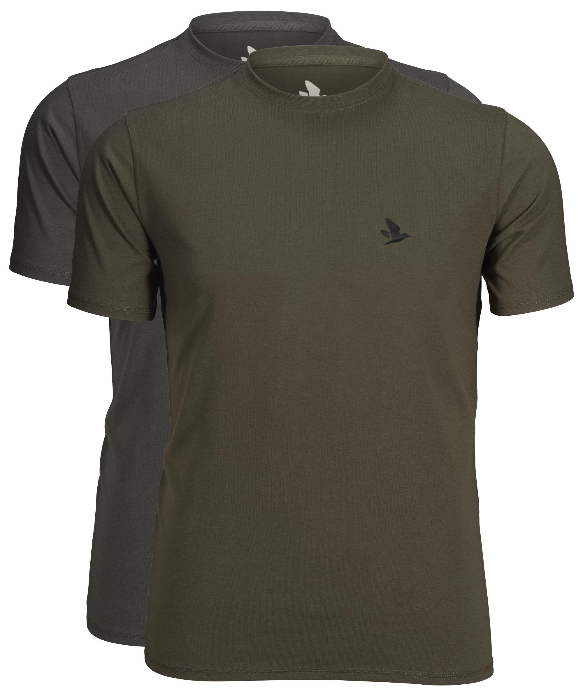 Seeland Outdoor T-Shirt 2er-Pack (Raven/Pine green) Seeland Outdoor T-Shirt 2er-Pack (Raven/Pine green)