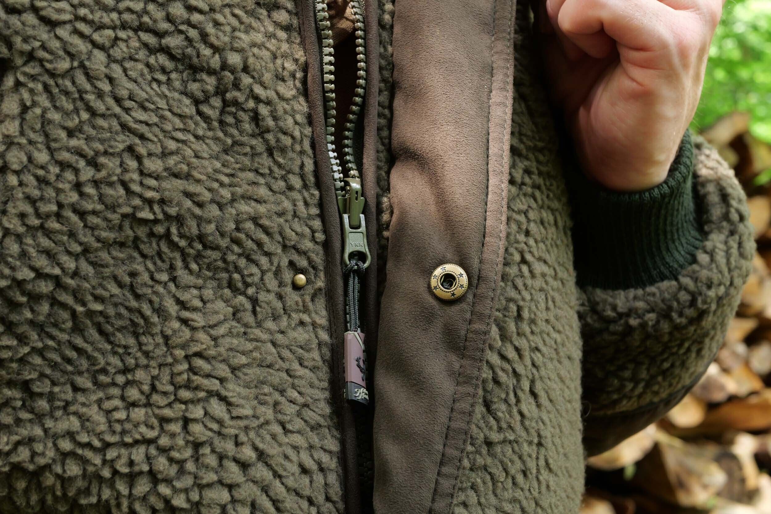 Hubertus Warn-Wende-Faserpelzjacke Drückjagd (oliv)