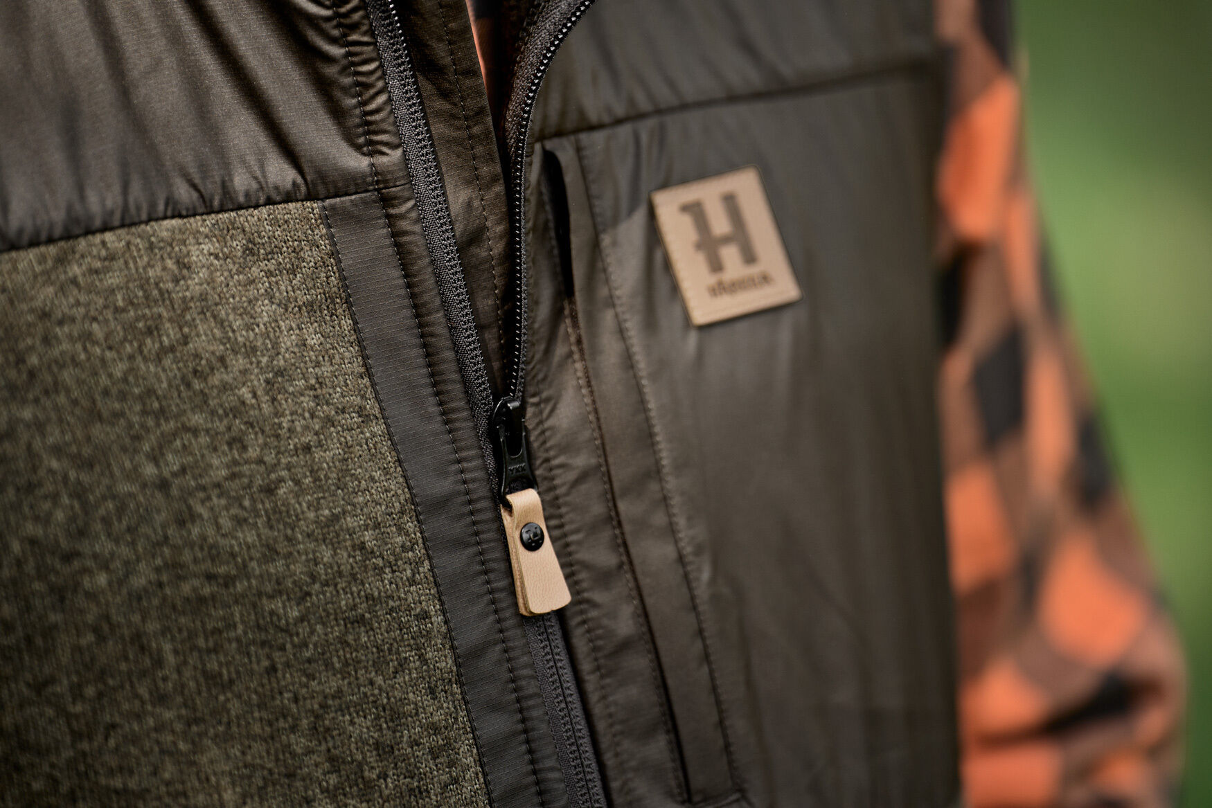 Härkila Fleeceweste Kalix (green/brown)