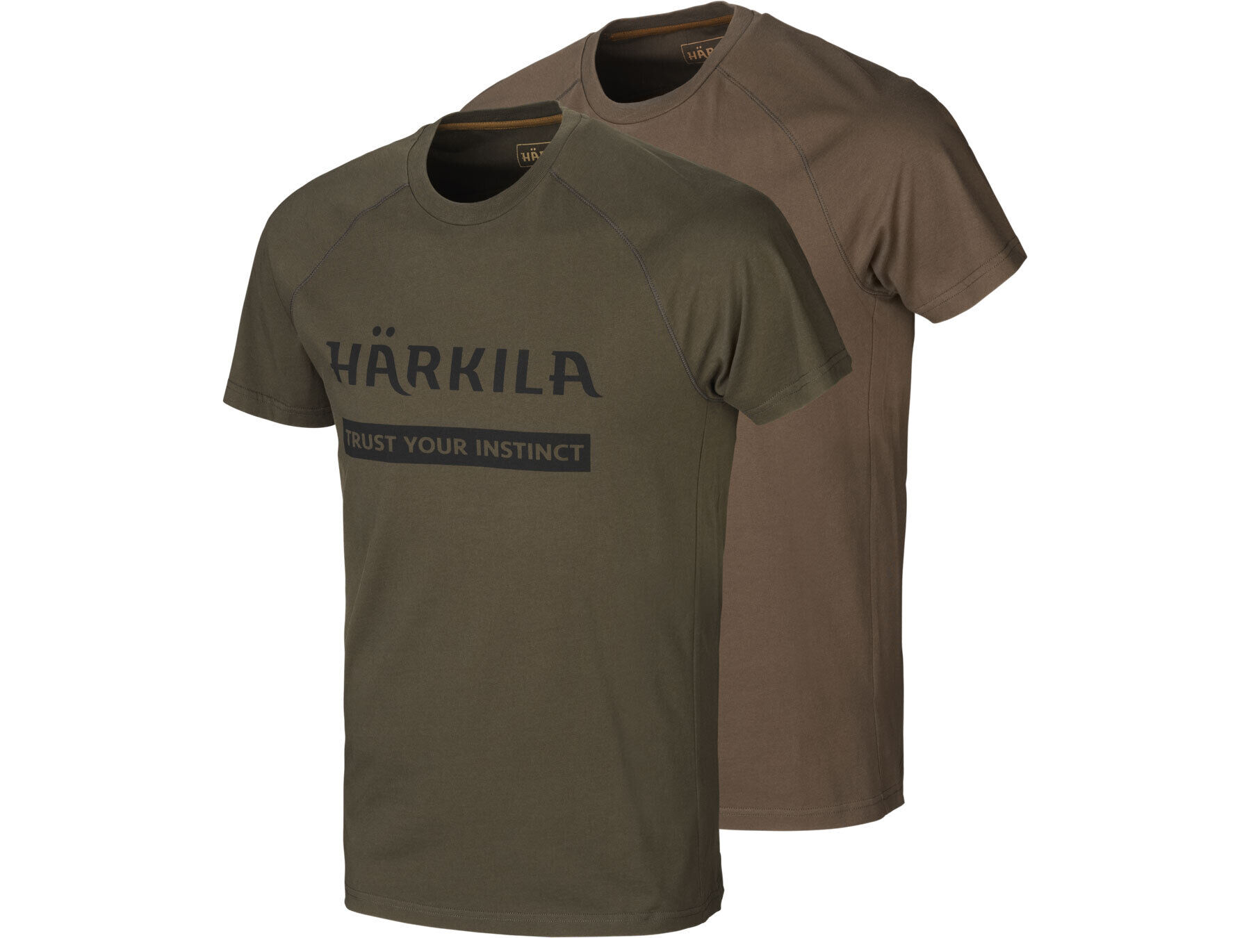 Härkila Logo T-Shirt 2er-pack (Willow green/Slate brown) Härkila Logo T-Shirt 2er-pack (Willow green/Slate brown)