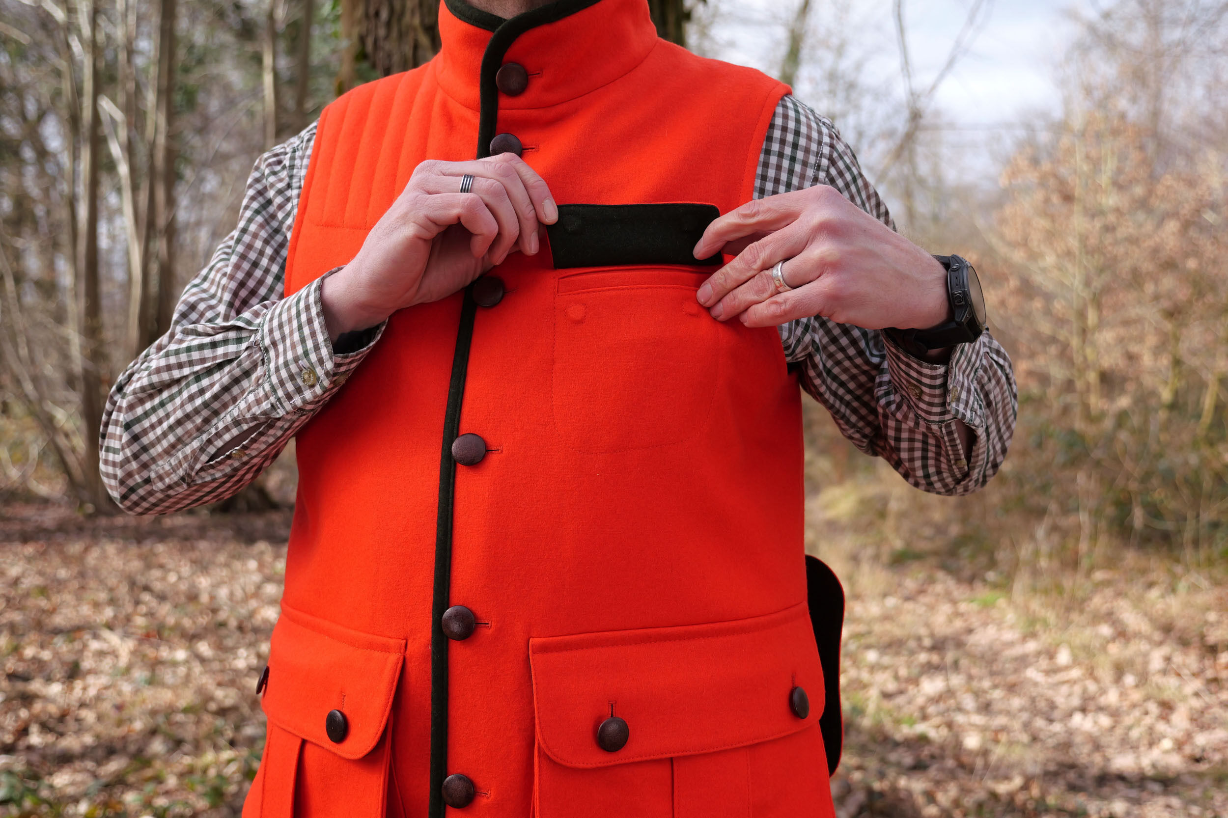 Jagdhund Lodenweste Lessach (orange) Jagdhund Lodenweste Lessach (orange)