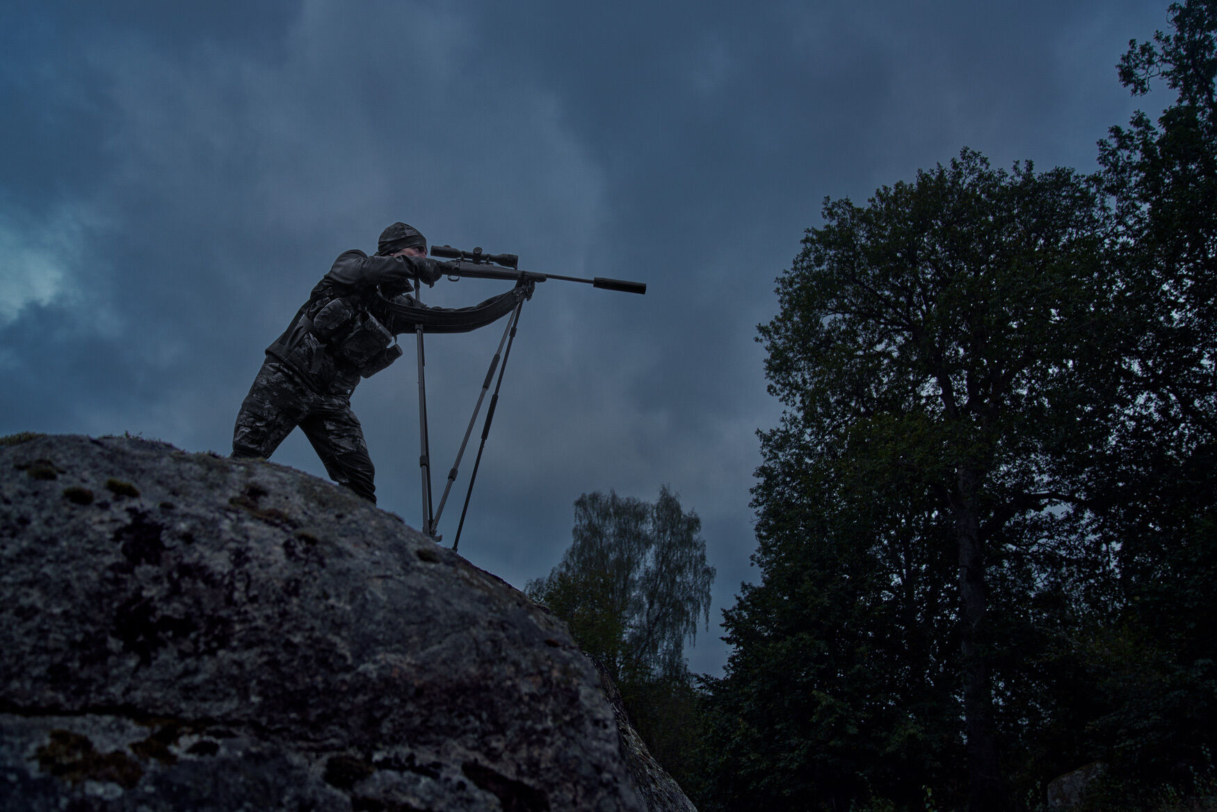 Härkila Noctyx Camo Hybridjacke (AXIS MSP Black)