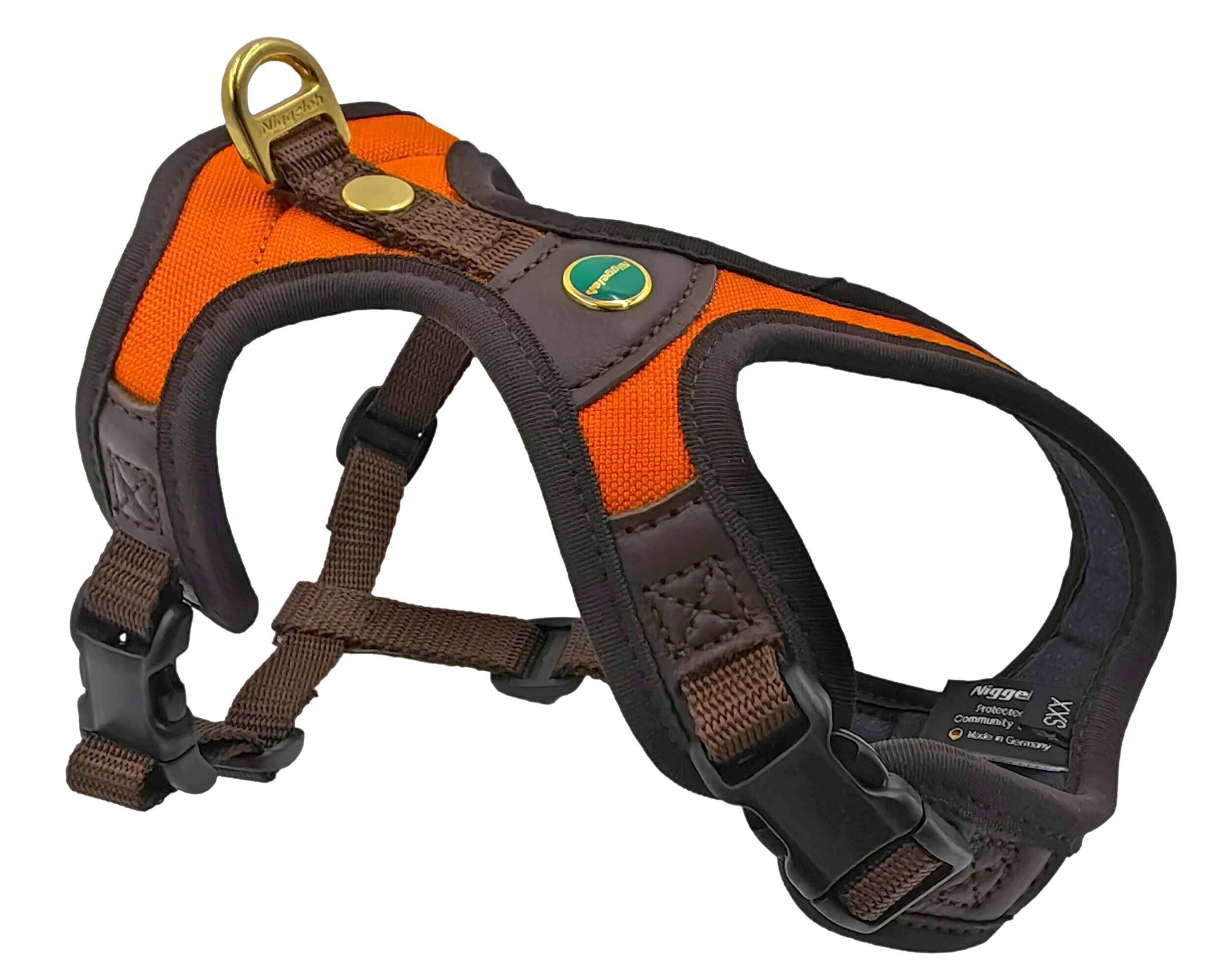 Niggeloh Hundegeschirr Follow Light (orange/braun) Niggeloh Hundegeschirr Follow Light (orange/braun)