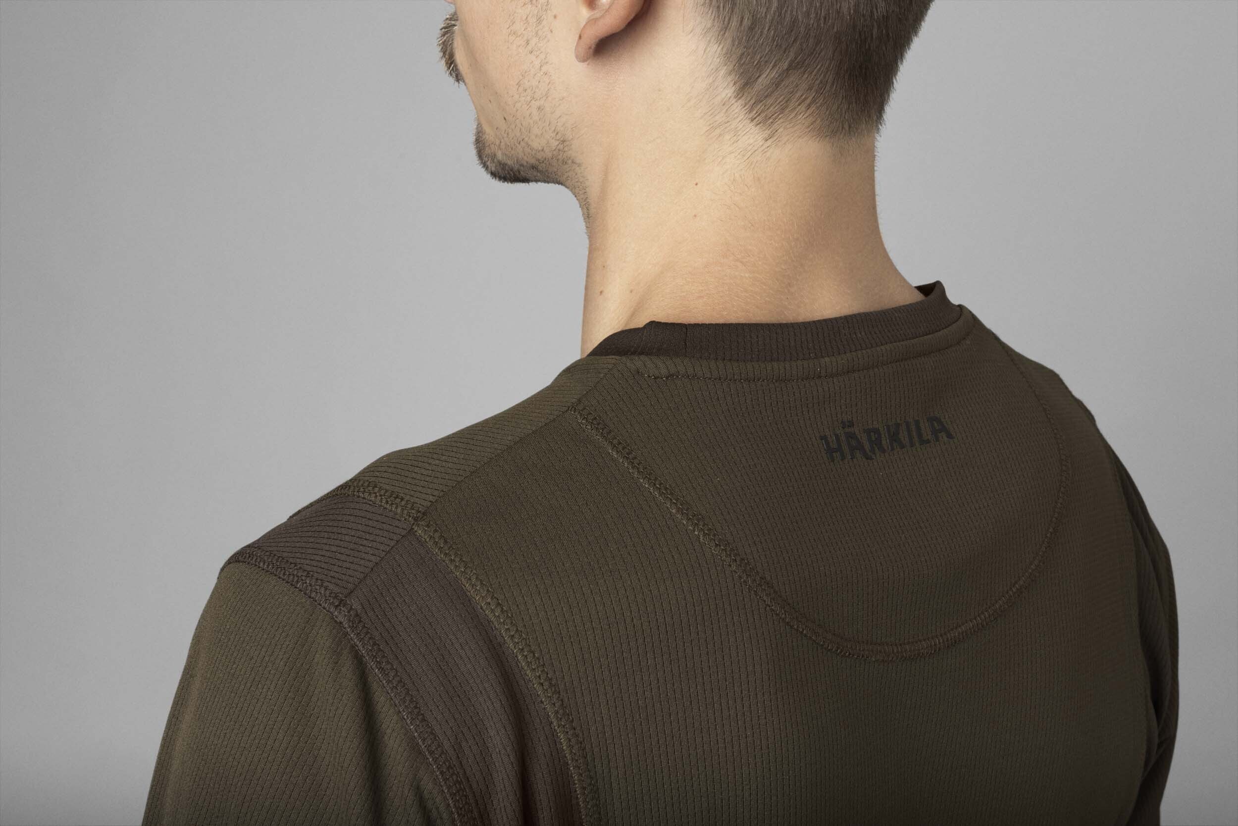 Härkila Forest Hunter L/S T-Shirt (Hunting green/Shadow brown)