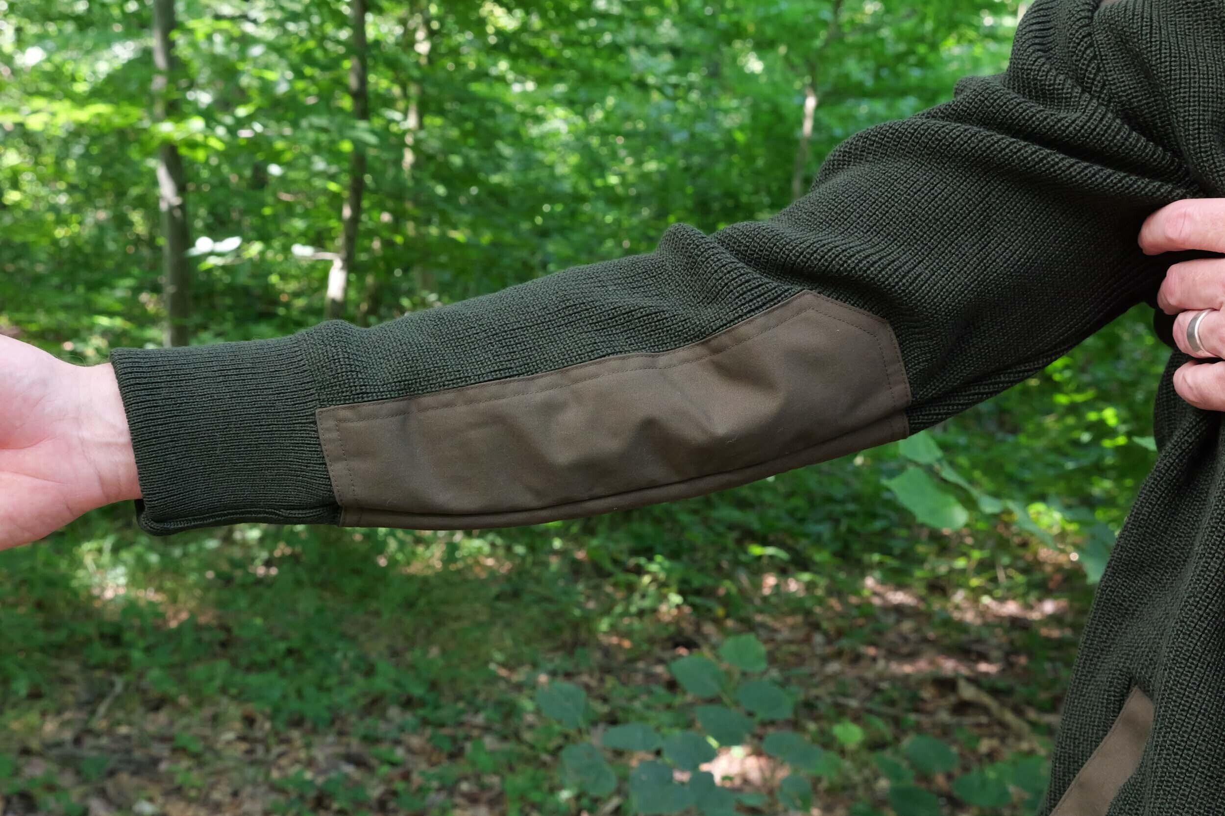 Hubertus Jagd-Strickjacke (oliv)