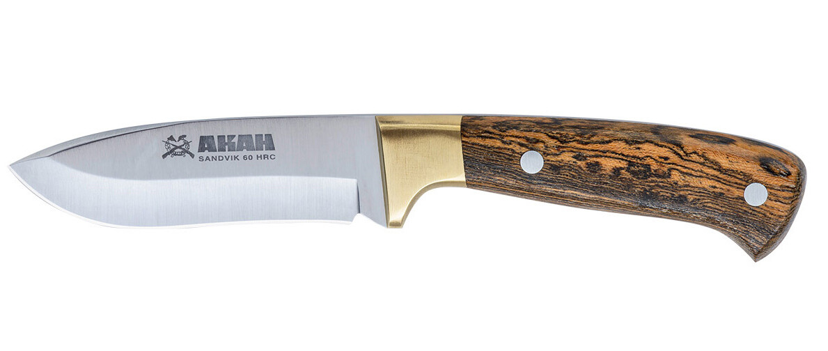 AKAH Jagdmesser mit Griffschalen aus Eichenholz