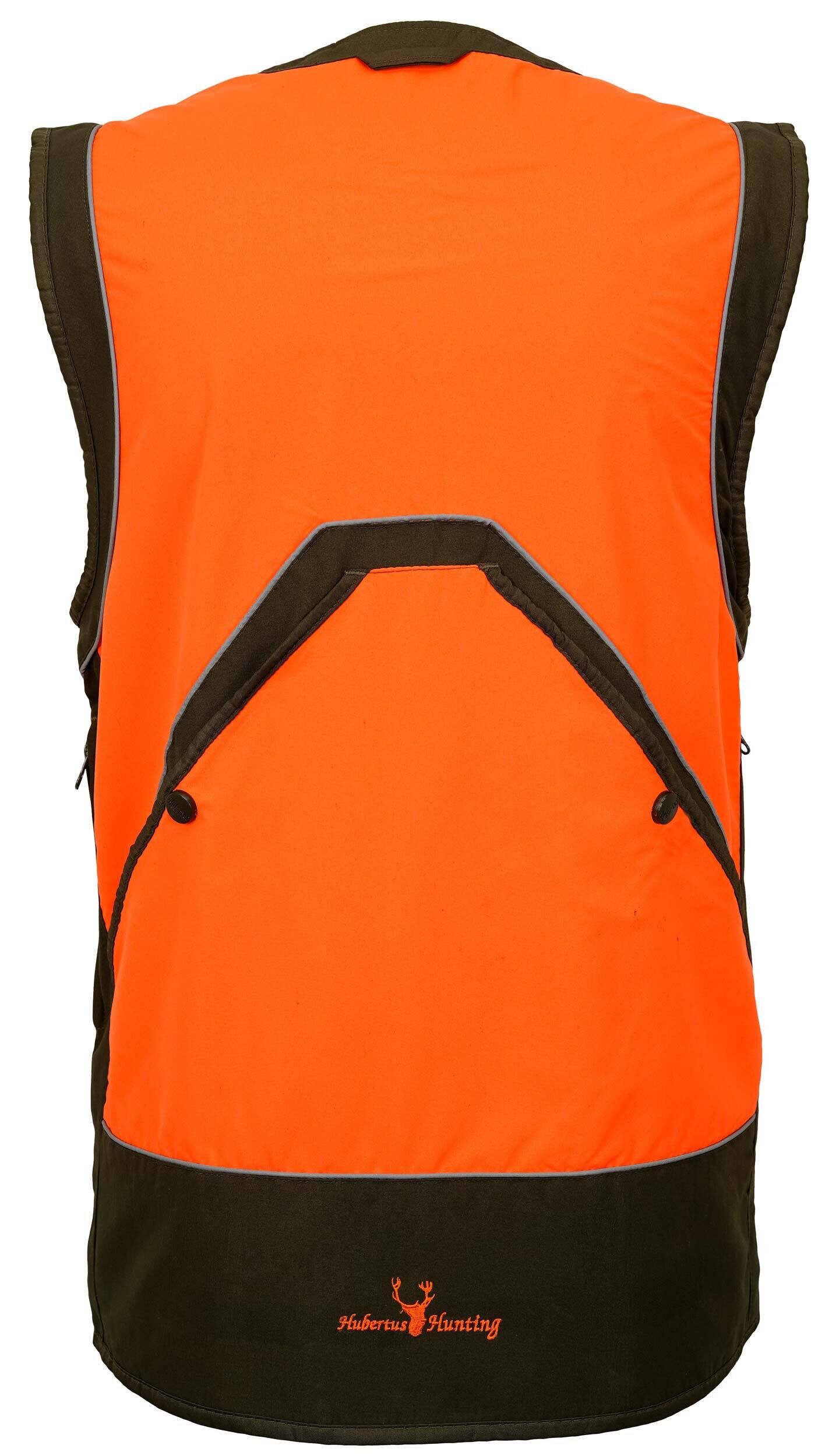 Hubertus Multifunktions-Warnweste (orange/oliv)