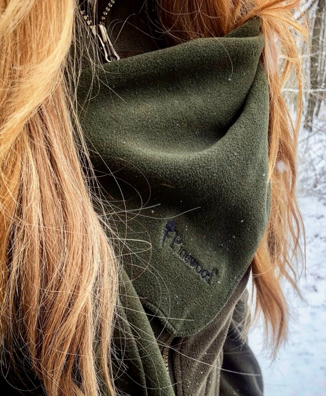 Pinewood Fleece-Schal Grün