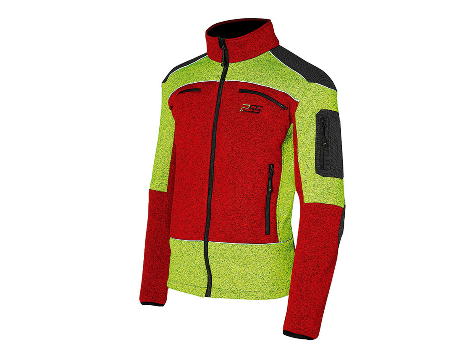 PSS X-treme Arctic Faserstrickjacke (rot/neongelb) PSS X-treme Arctic Faserstrickjacke (rot/neongelb)