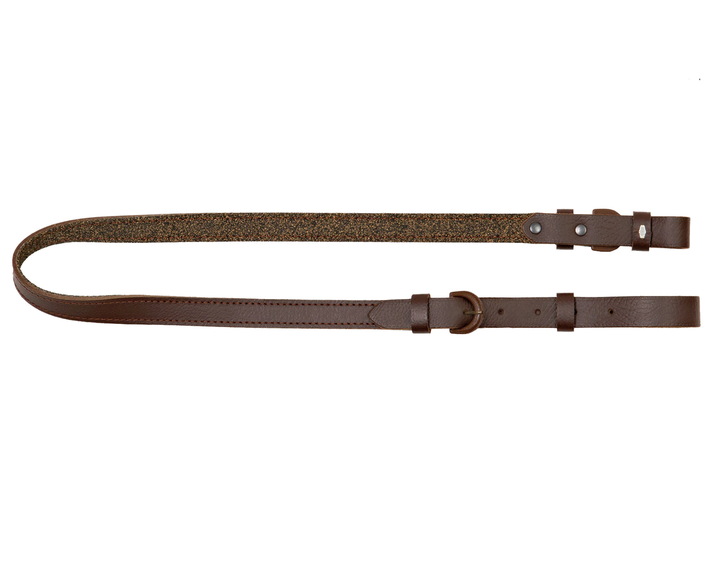 AKAH Gewehrriemen genietet aus Vachetteleder (braun)