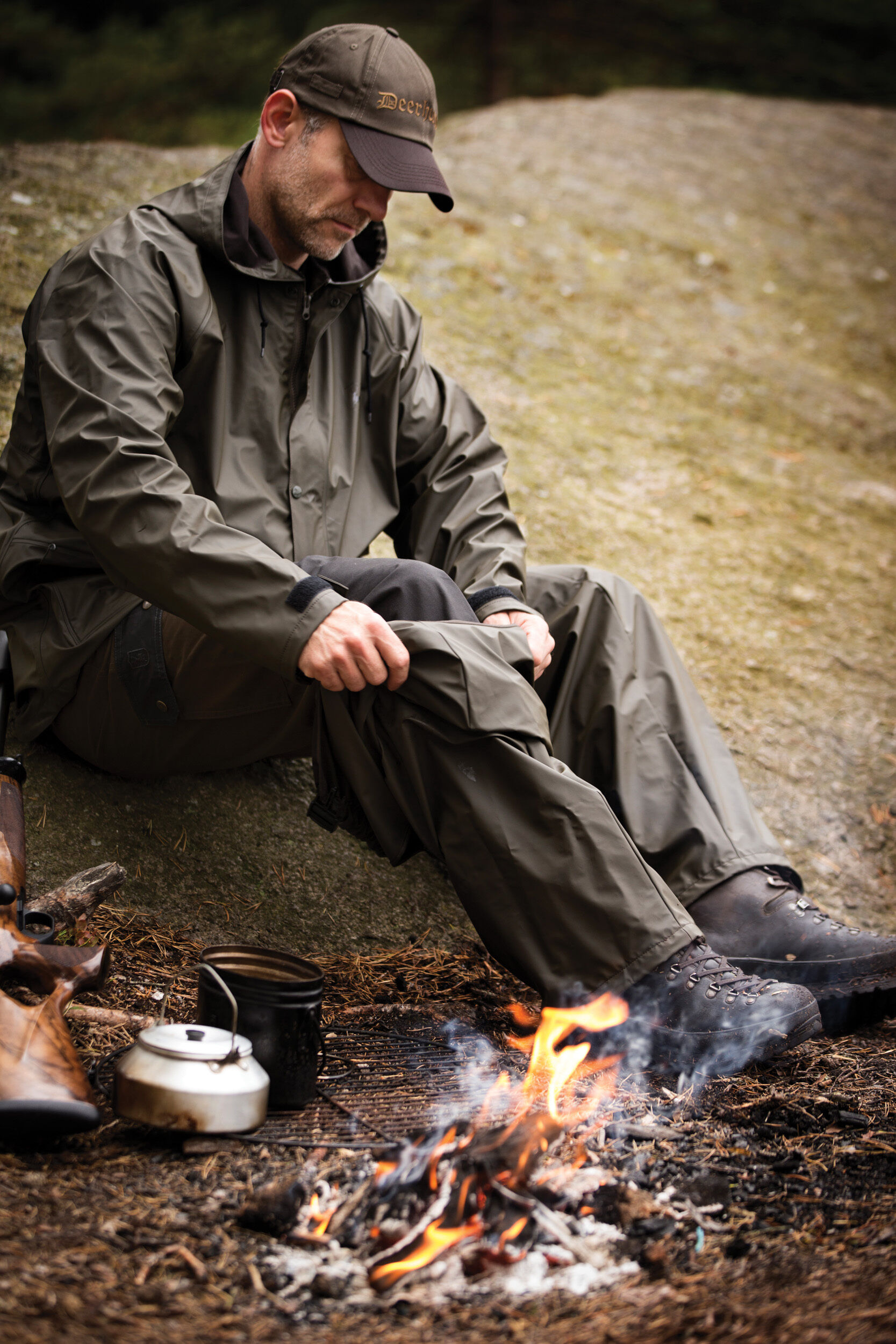 Deerhunter Hurricane Regenhose (Grün)