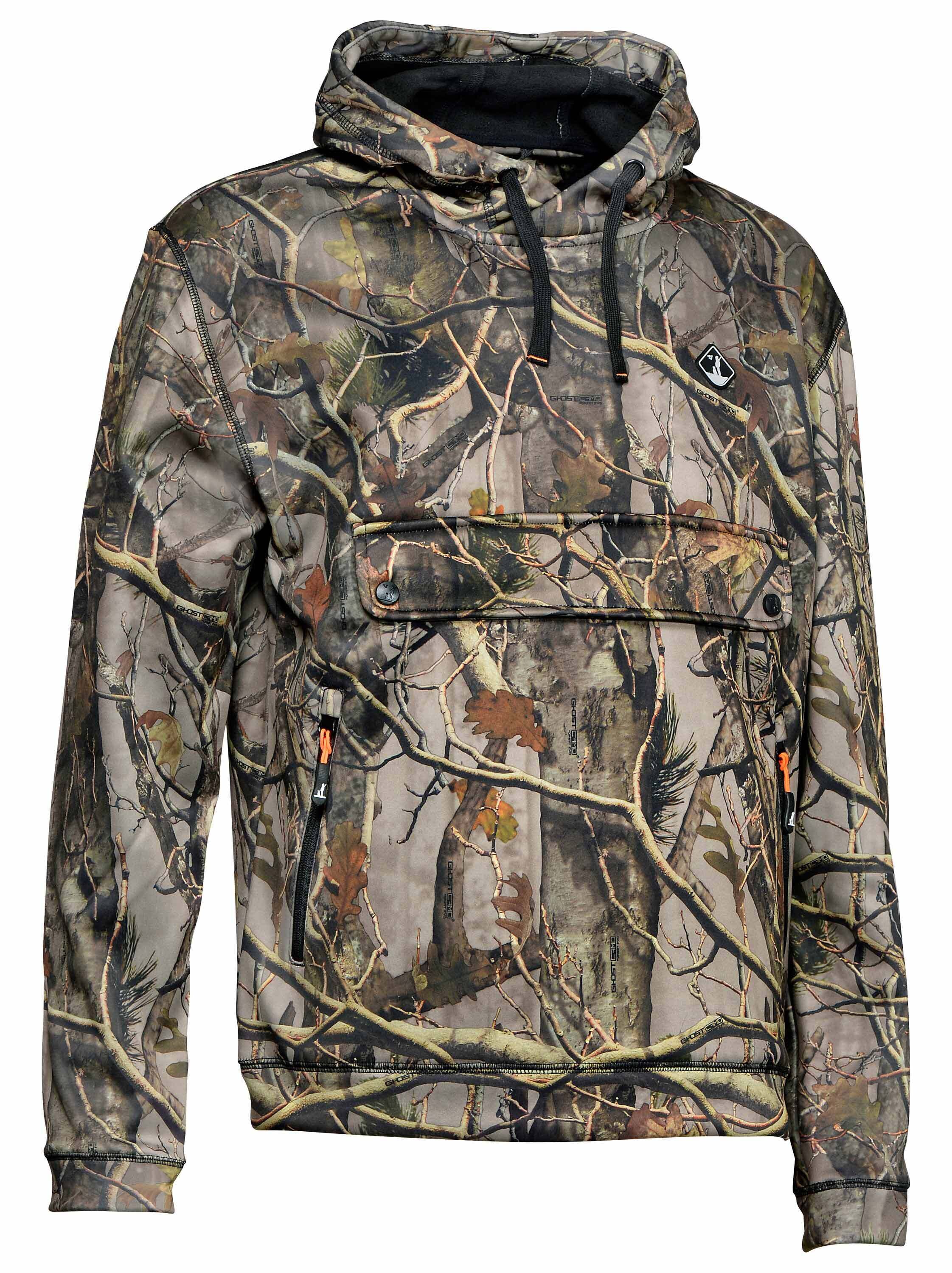 Percussion Kapuzenhoodie für Kinder (ghostcamo forest)