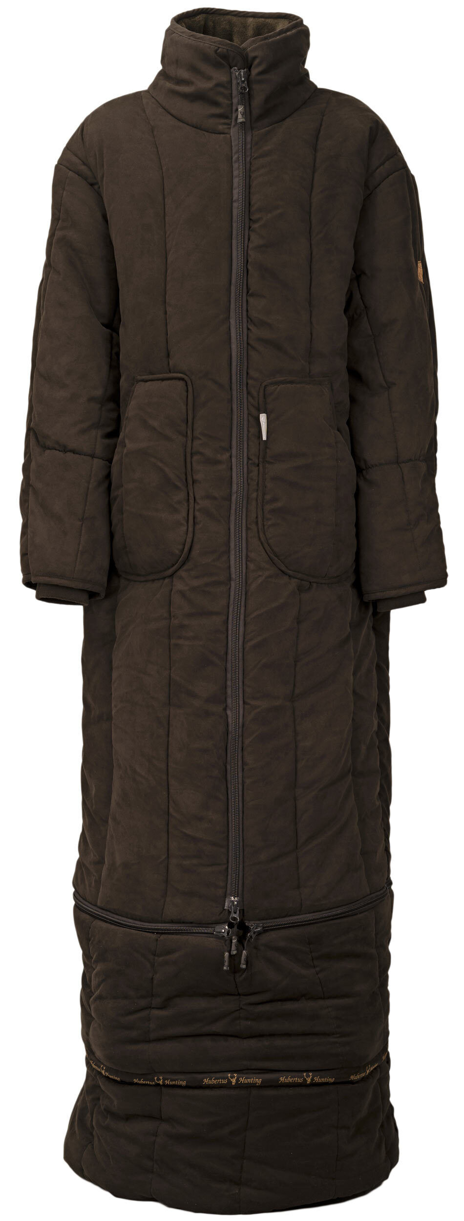 Hubertus Microvelours-Ansitzmantel Nordkap mit Fußteil (oliv/braun) Hubertus Microvelours-Ansitzmantel Nordkap mit Fußteil (oliv/braun)