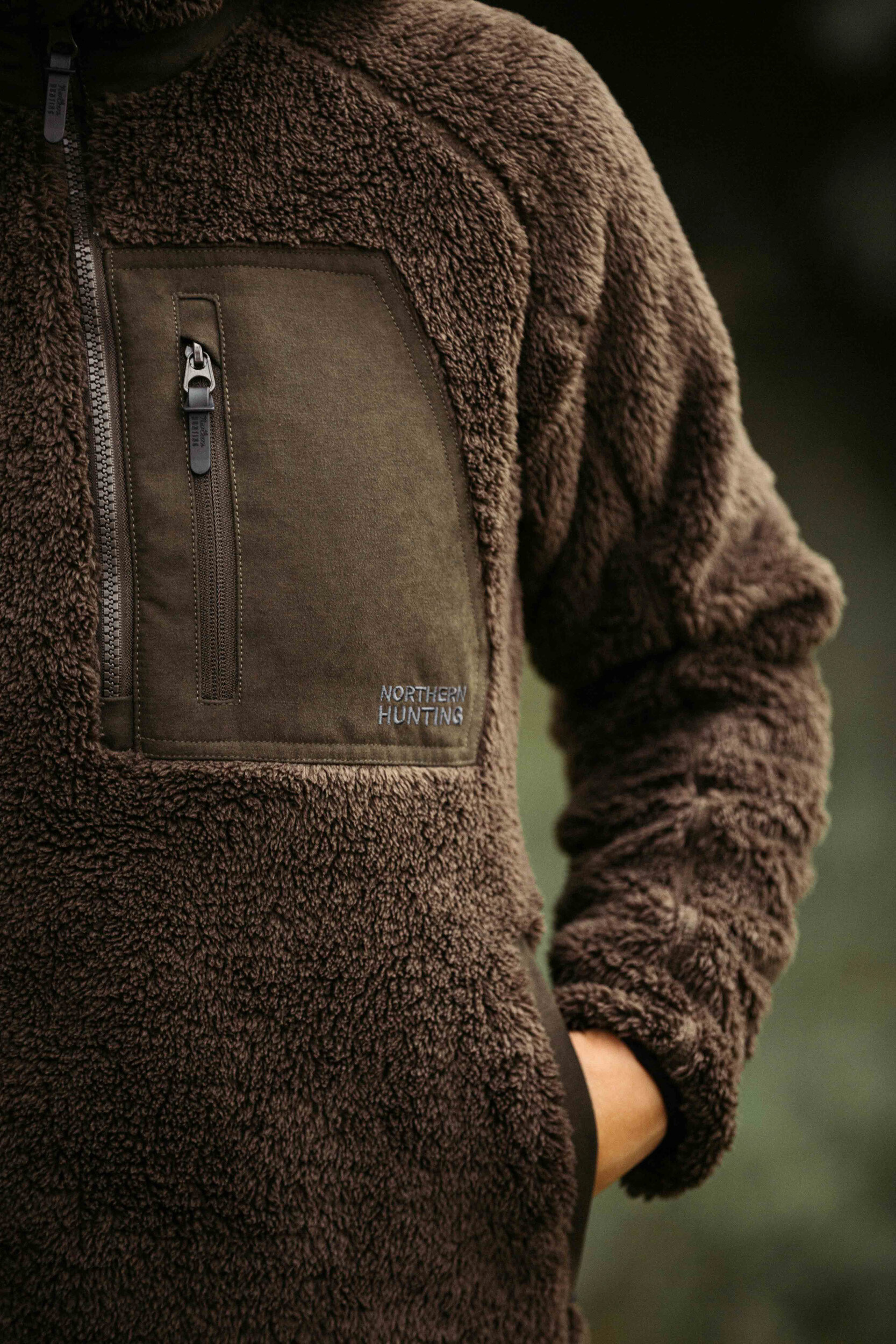 Northern Hunting Rikvi Faserpelz-Pullover Damen (Brown)