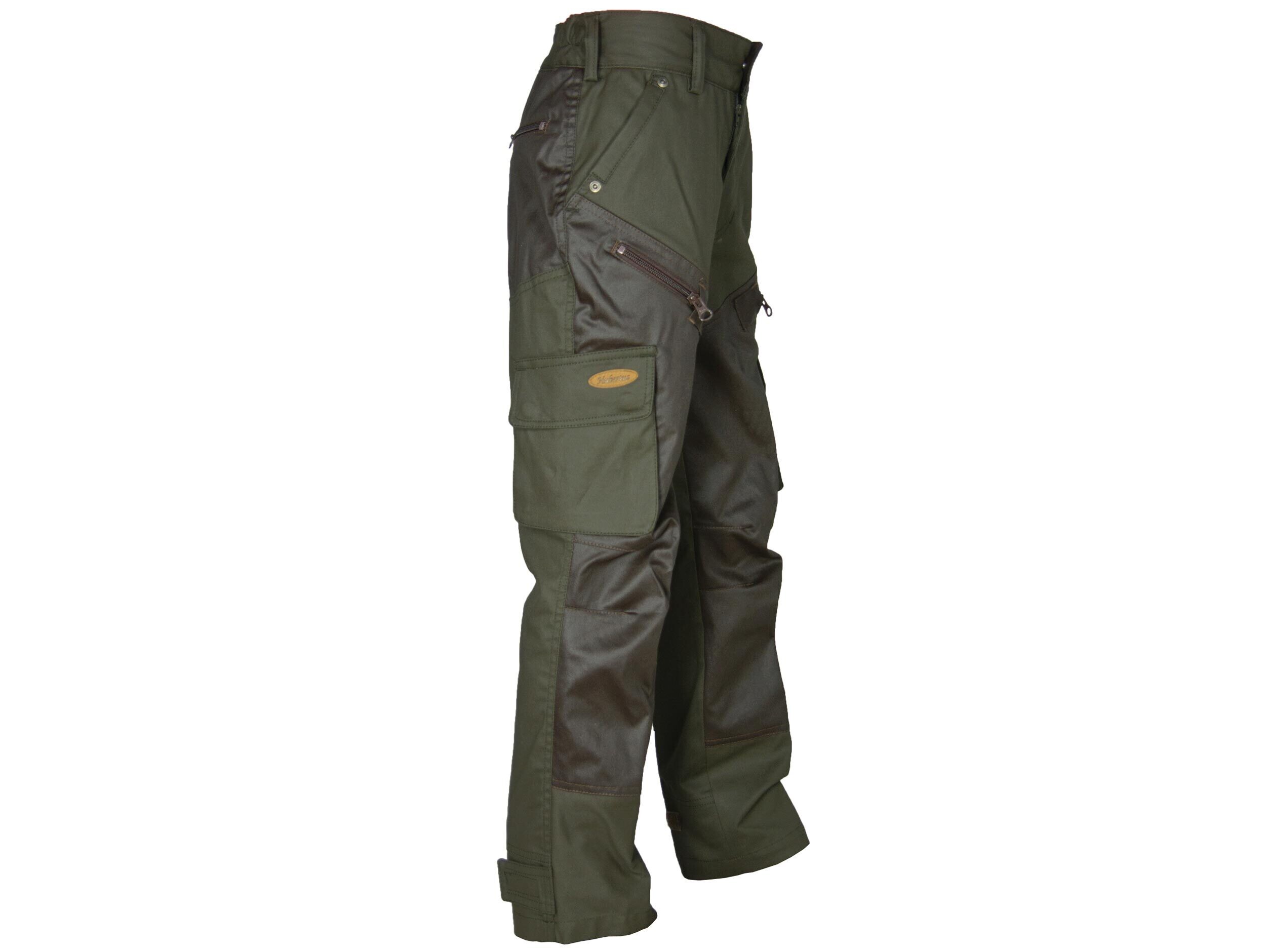Hubertus Wachshose 2-farbig Kinder (oliv)