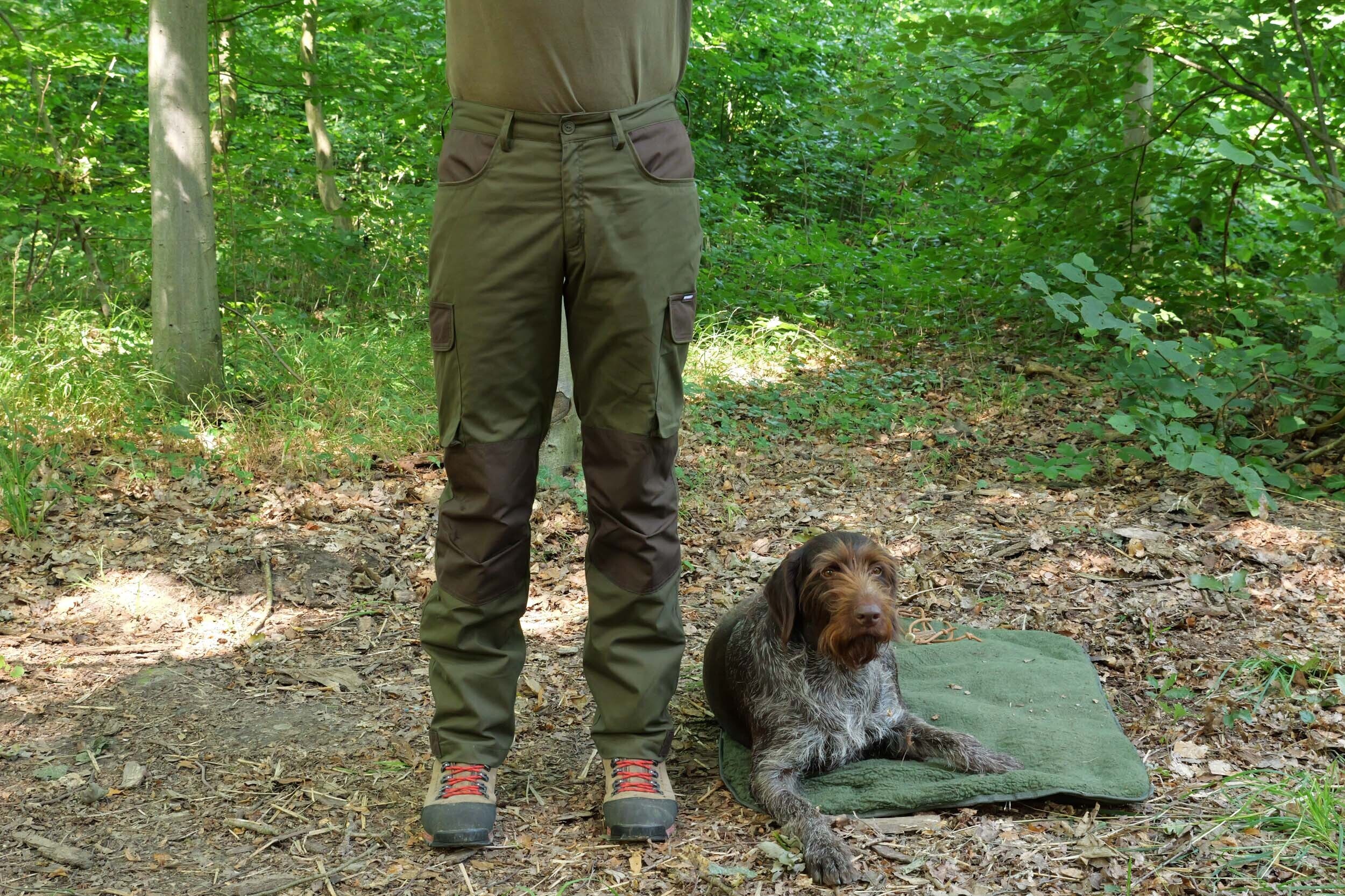Hubertus Outdoorhose OS 50 Membran Blattschuss (oliv/braun)