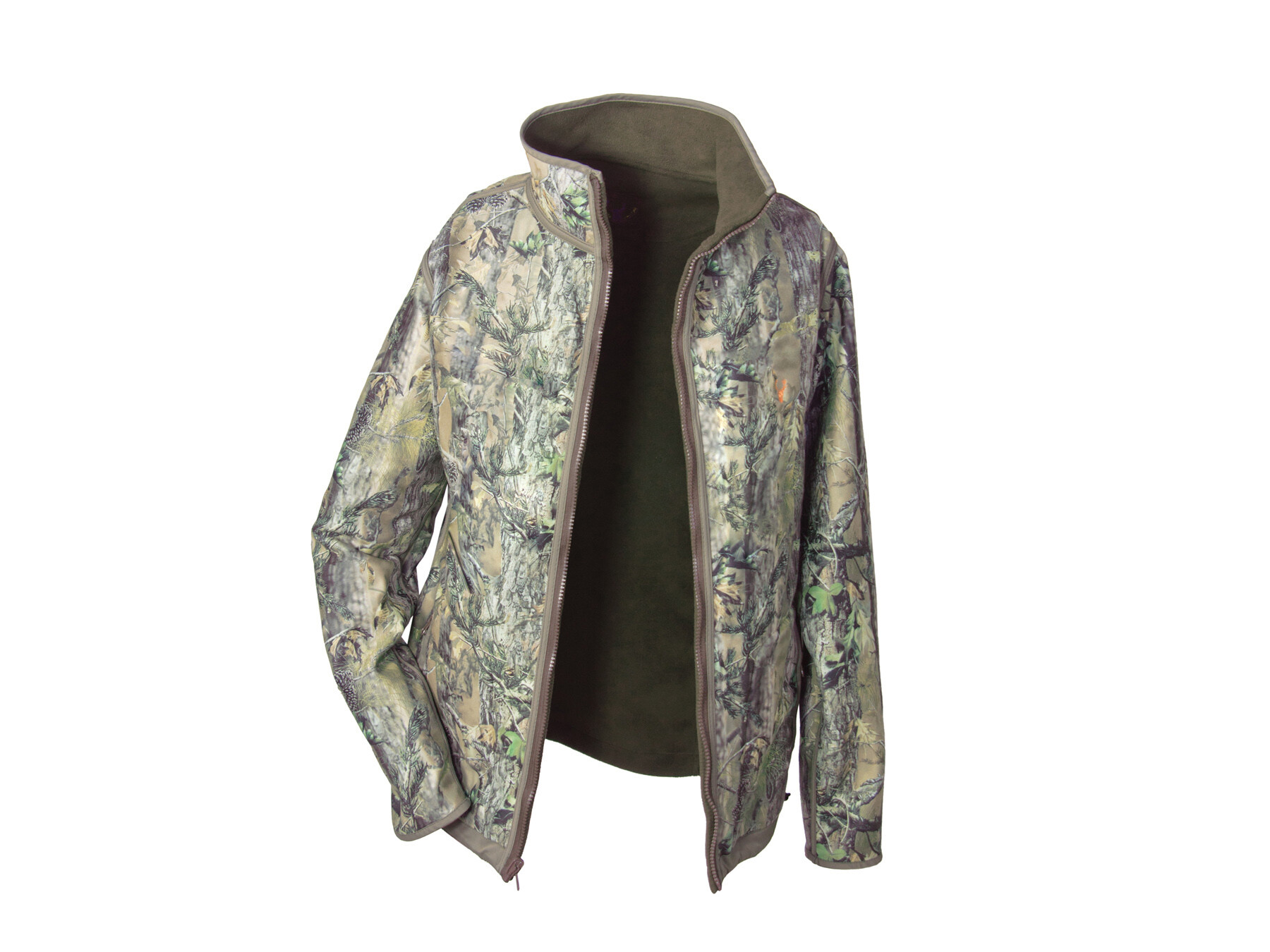 Hubertus Damen Wendefleecejacke Pirsch (grün /camo)