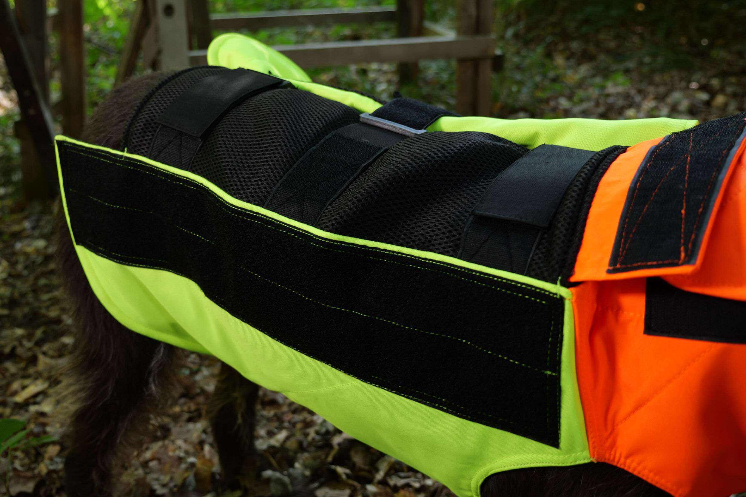 Hubertus Hundeschutzweste (gelb/orange)