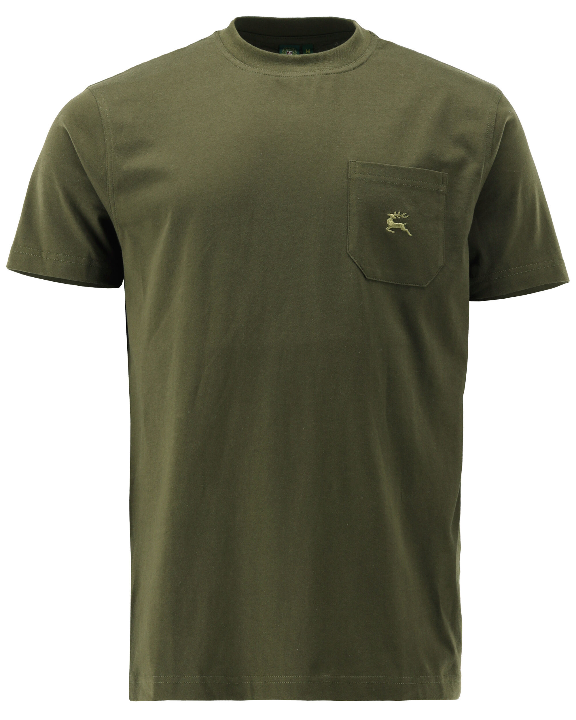 OS Trachten T-Shirt Hirsch Doppelpack (oliv)