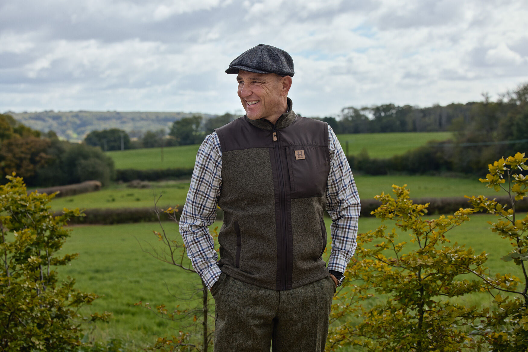 Härkila Fleeceweste Kalix (green/brown)