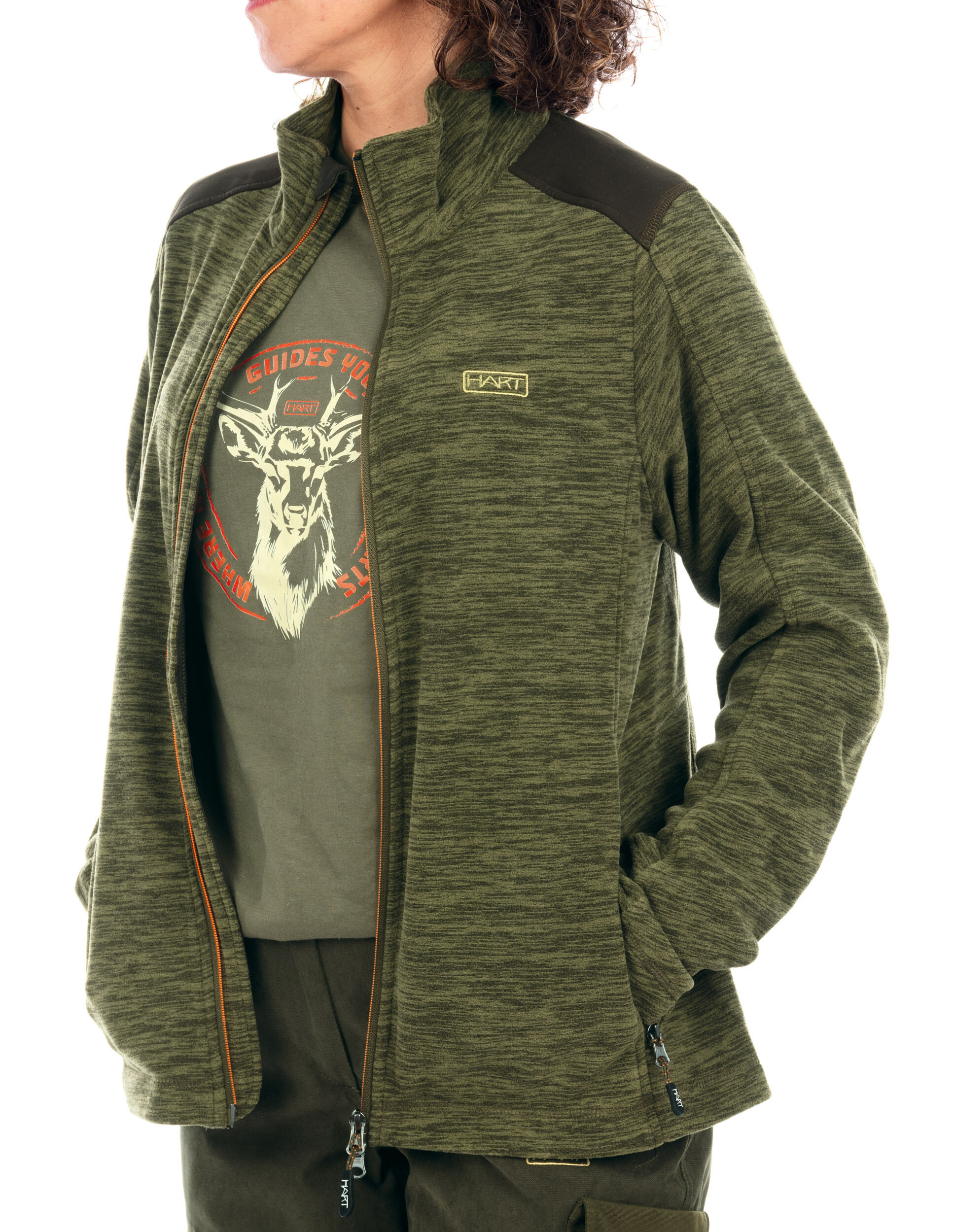 Hart Damen-Fleecejacke Tokka (Grün)