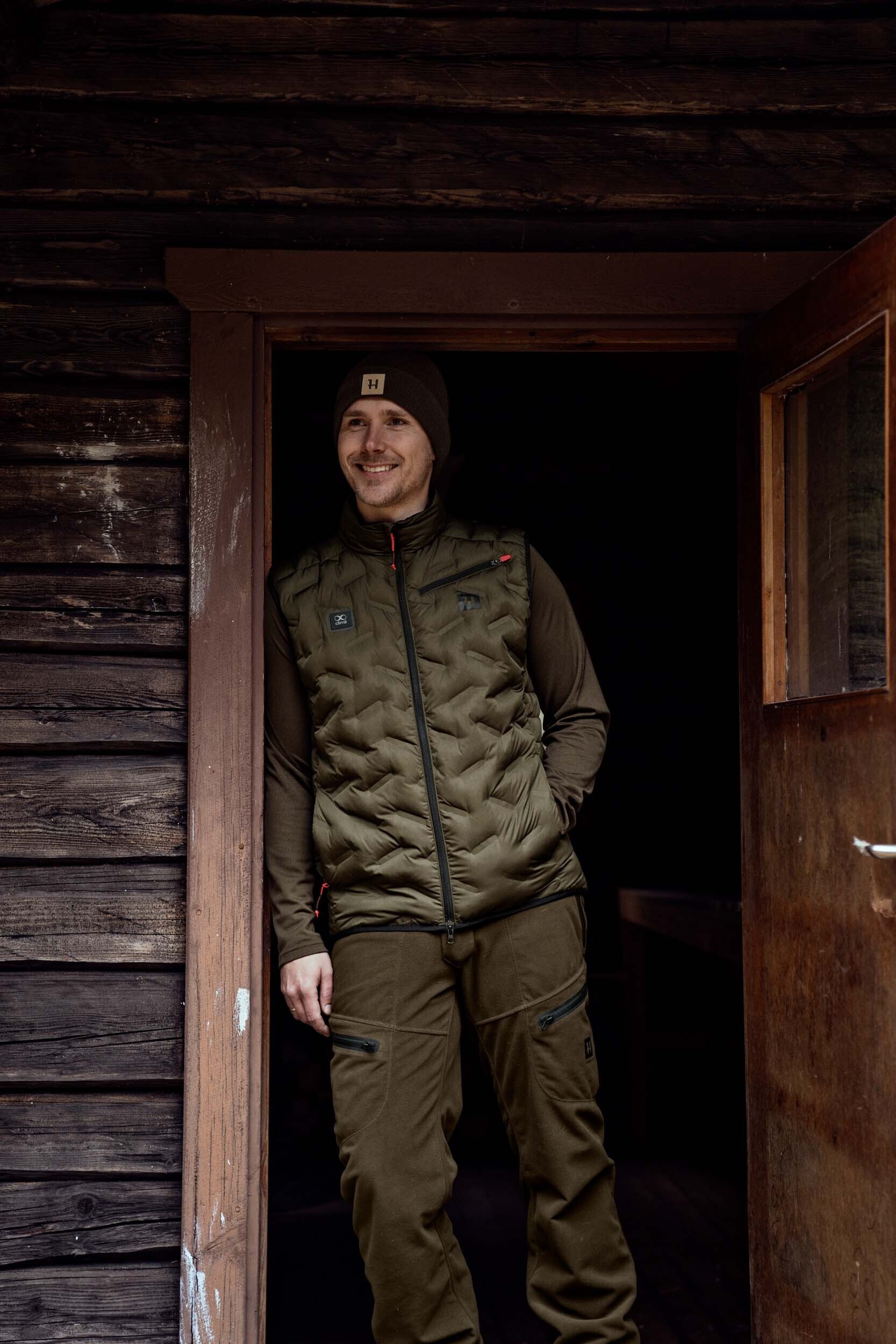 Härkila clim8 Insulated Heizweste (Willow green)