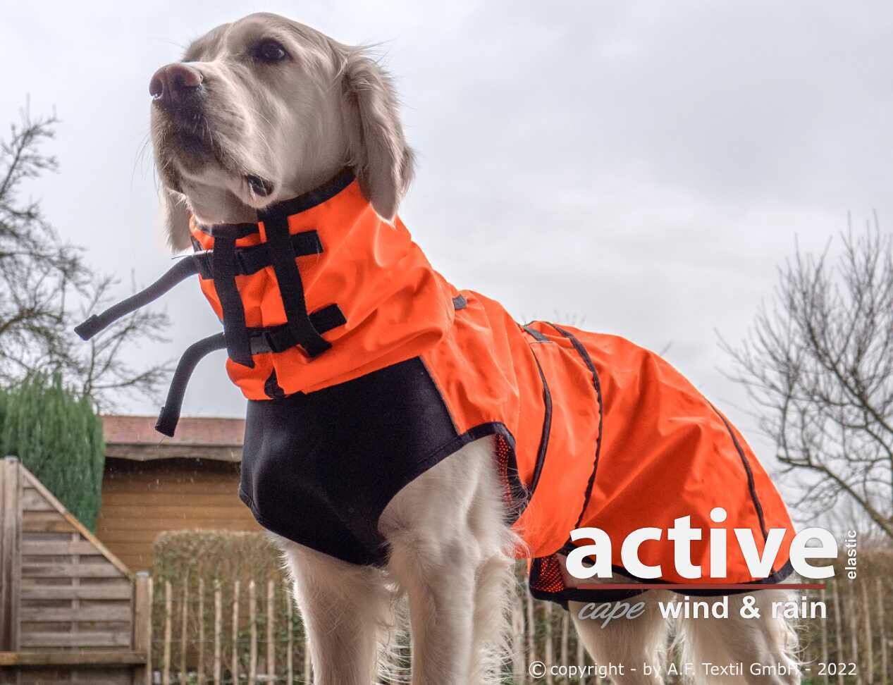 Actionfactory Active Cape Wind & Rain Elastic Regenschutz (Orange) Actionfactory Active Cape Wind & Rain Elastic Regenschutz (Orange)