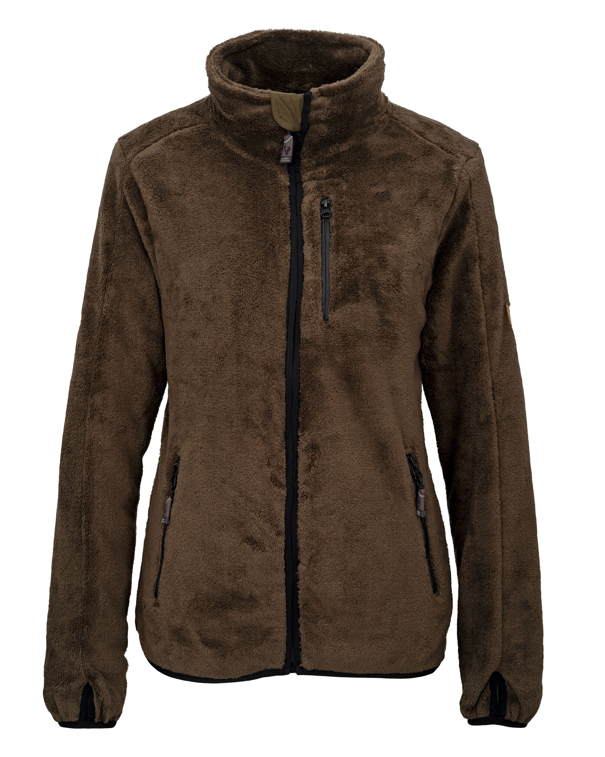 Hubertus Kinderjacke Pirin aus Coral-Fleece (dunkeloliv)