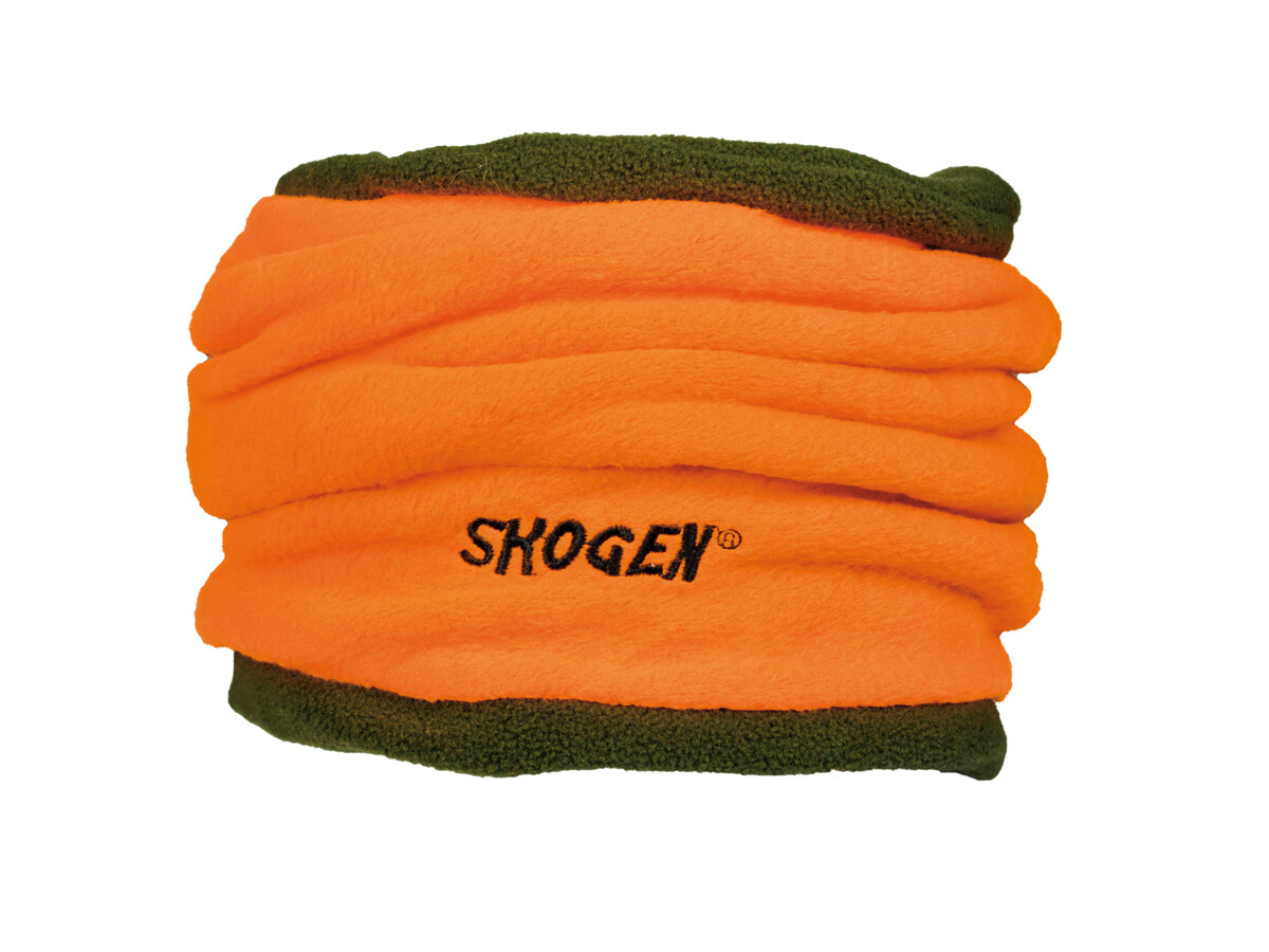 Skogen Neckwarmer wendbar (grün-orange)