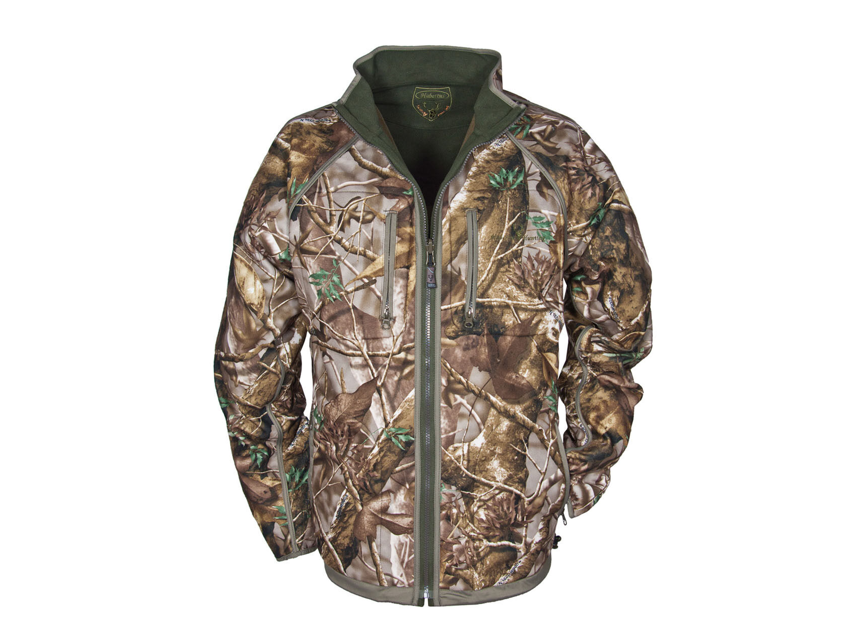 Hubertus Wende Fleece Jacke Pirsch (braun/camo)
