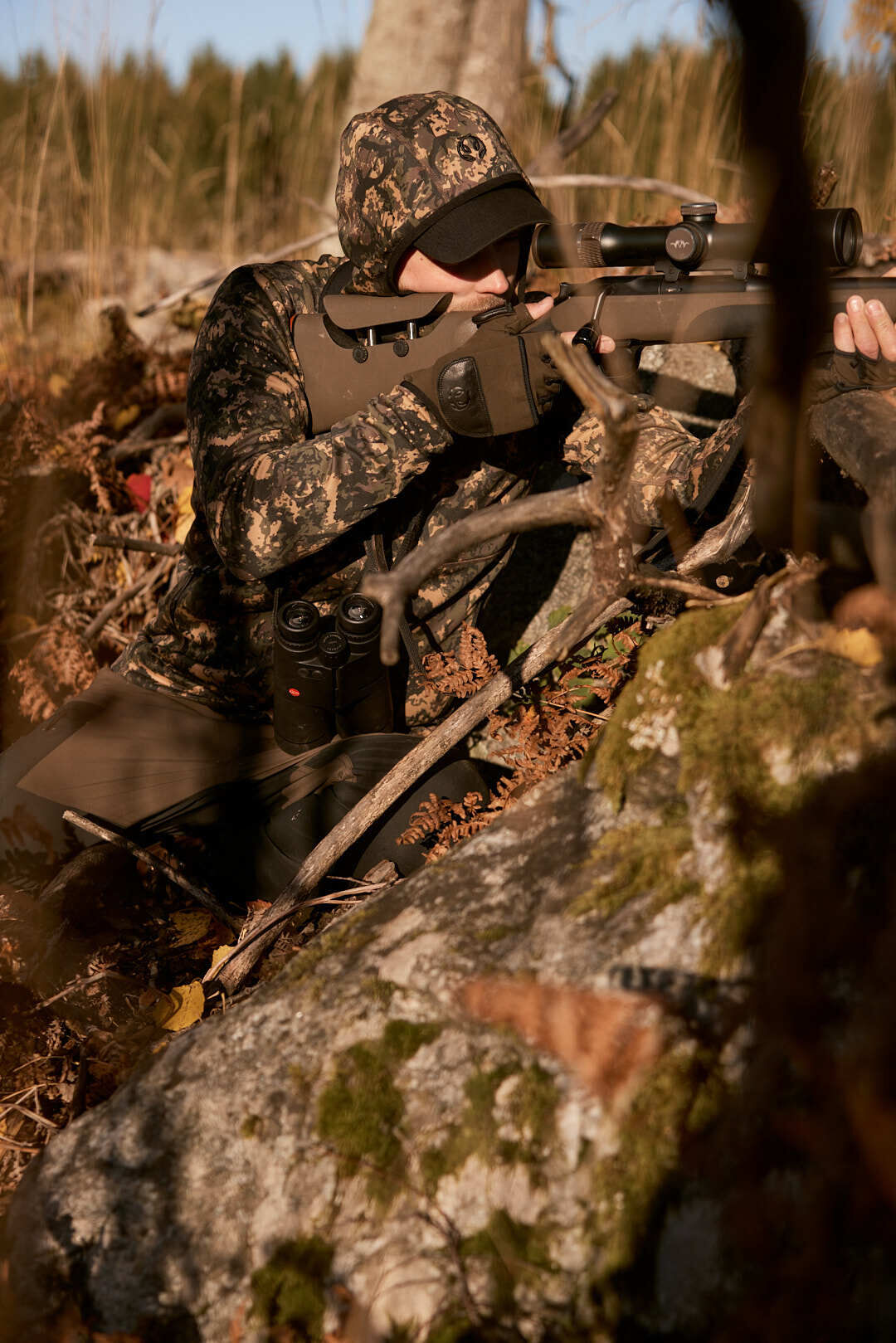 Chevalier Hunter Stretch Zip Hoodie (Antler Camouflage)