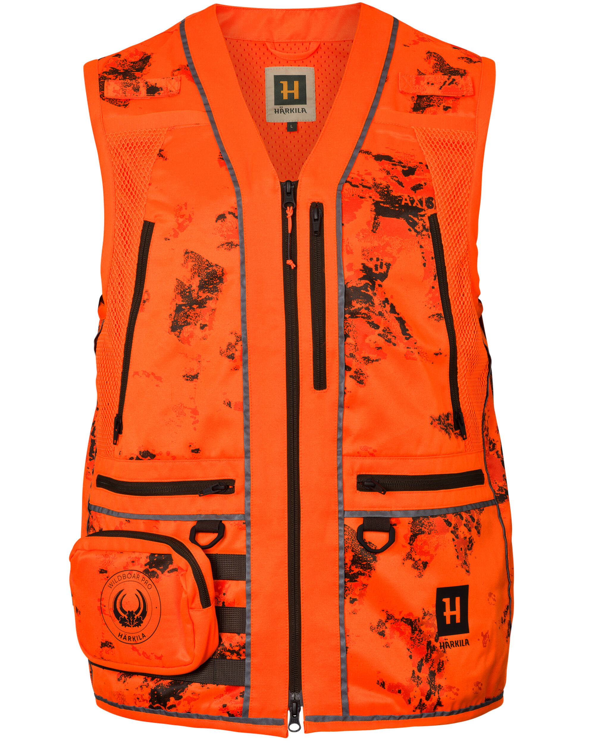 Härkila Wildboar Pro Blaze camo Weste (AXIS MSP CE orange)