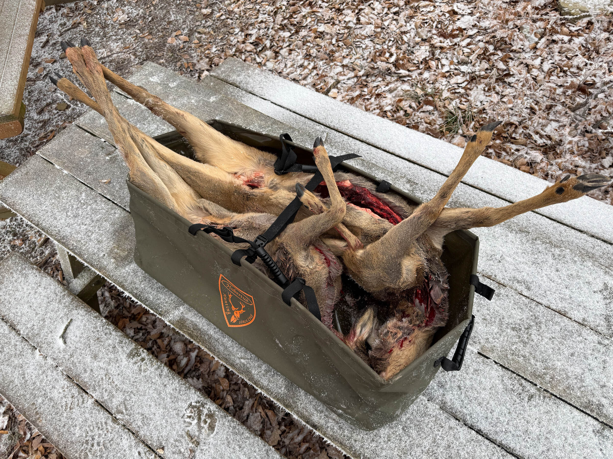 Die faltbare Wildwanne von Rehwild von Hubertus mit Rehwild