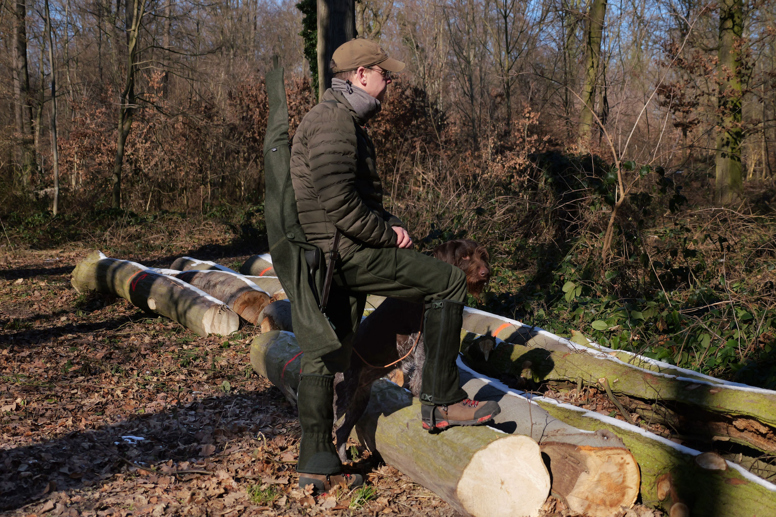 Jagdhund Lodengamaschen Schladminger (oliv)