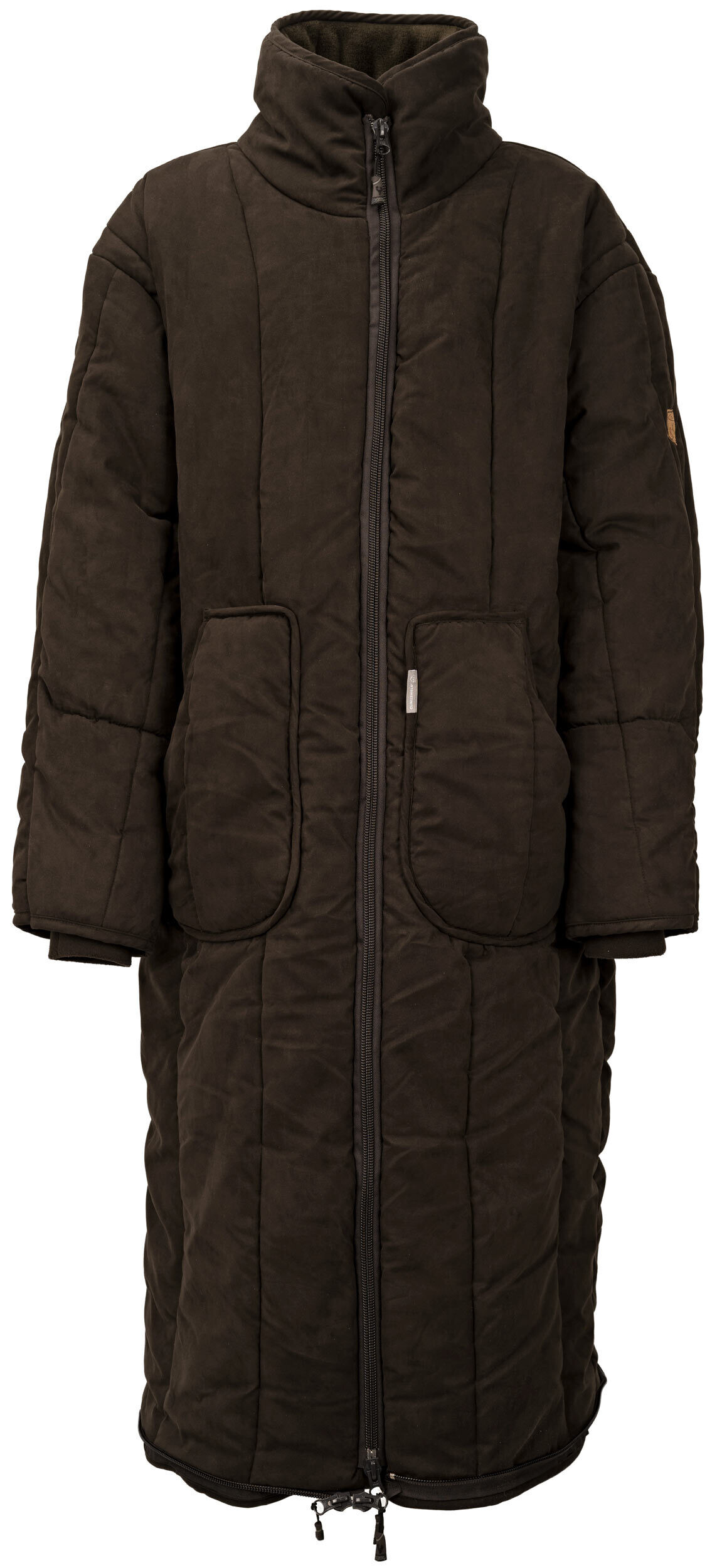 Hubertus Microvelours-Ansitzmantel Nordkap mit Fußteil (oliv/braun)