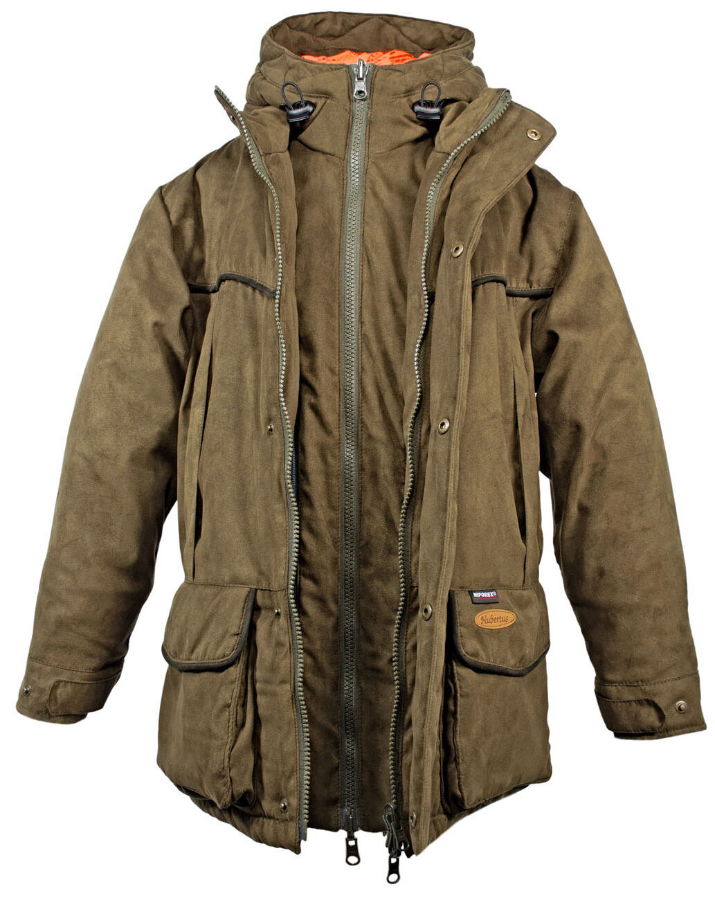 Hubertus Micro Camo Kinder-Wendejacke Janus (oliv/orange)