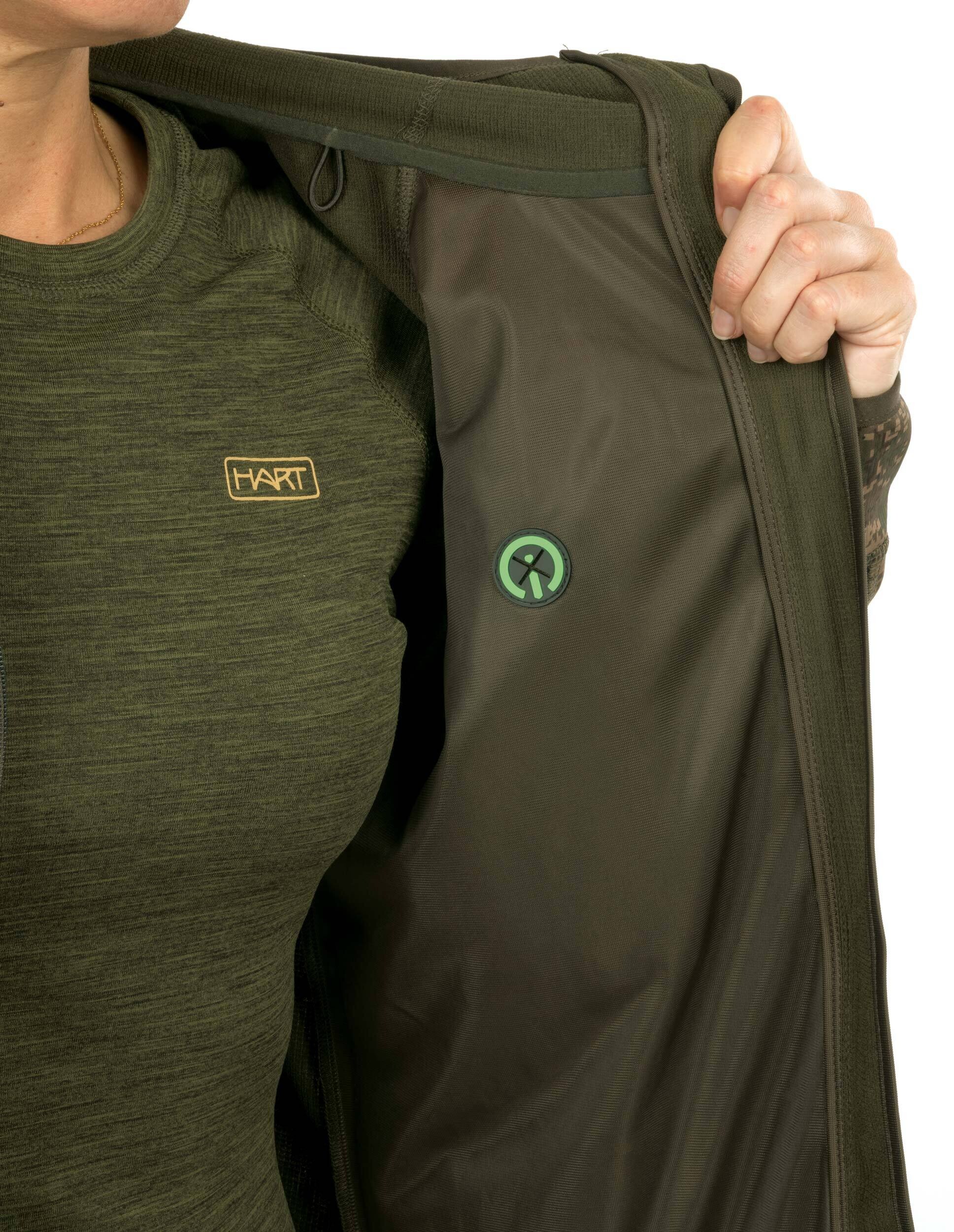 Hart Hoodie-Jacke Stilk-HXT Damen (pixel forest)