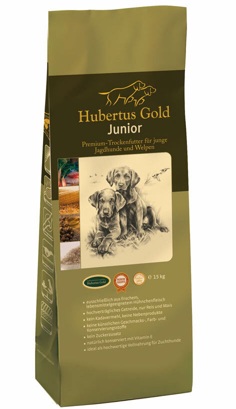 Hubertus Gold Junior Premium-Trockenfutter (14 kg) Hubertus Gold Junior Premium-Trockenfutter (14 kg)