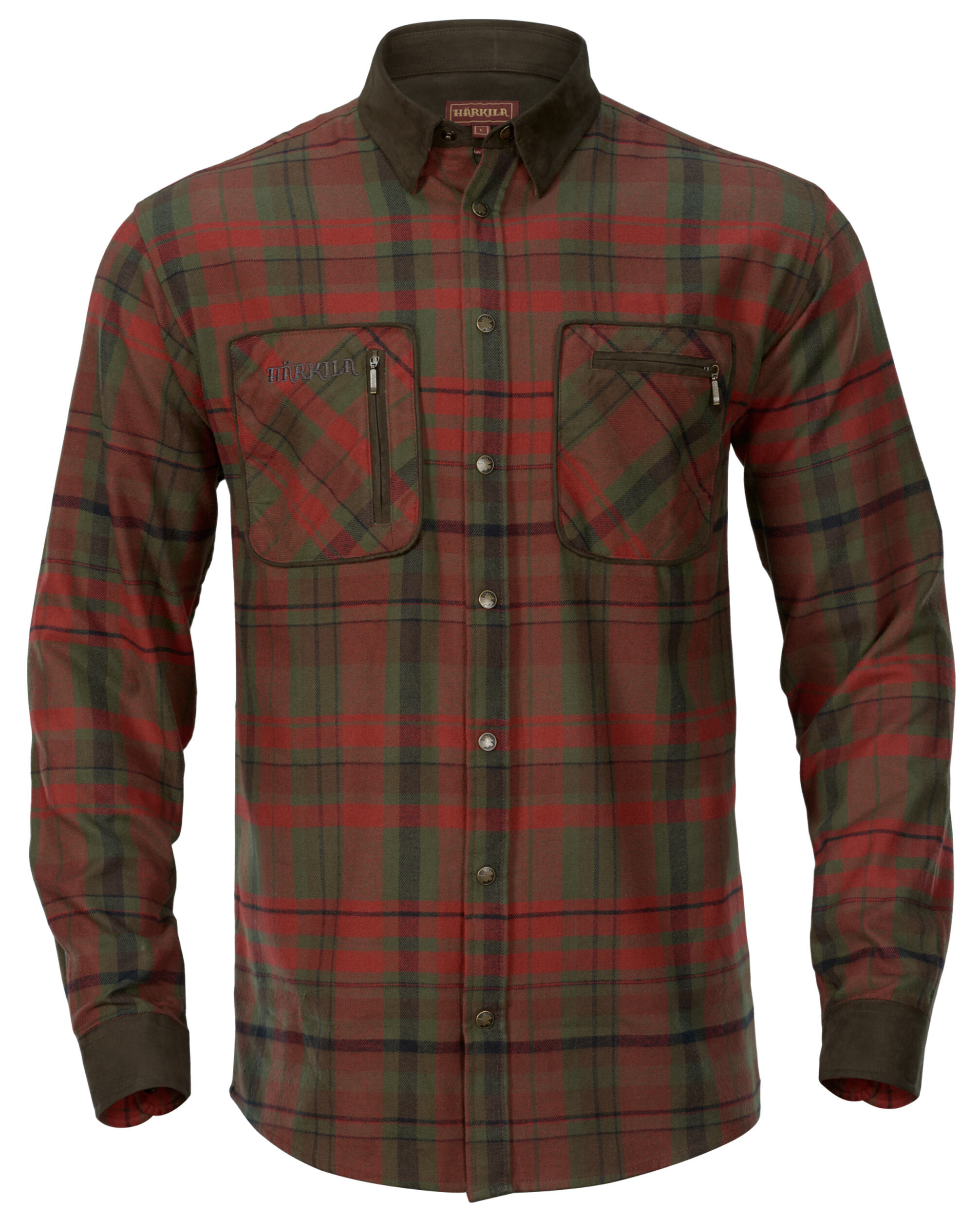 Härkila Pajala Hemd (Red autumn check)
