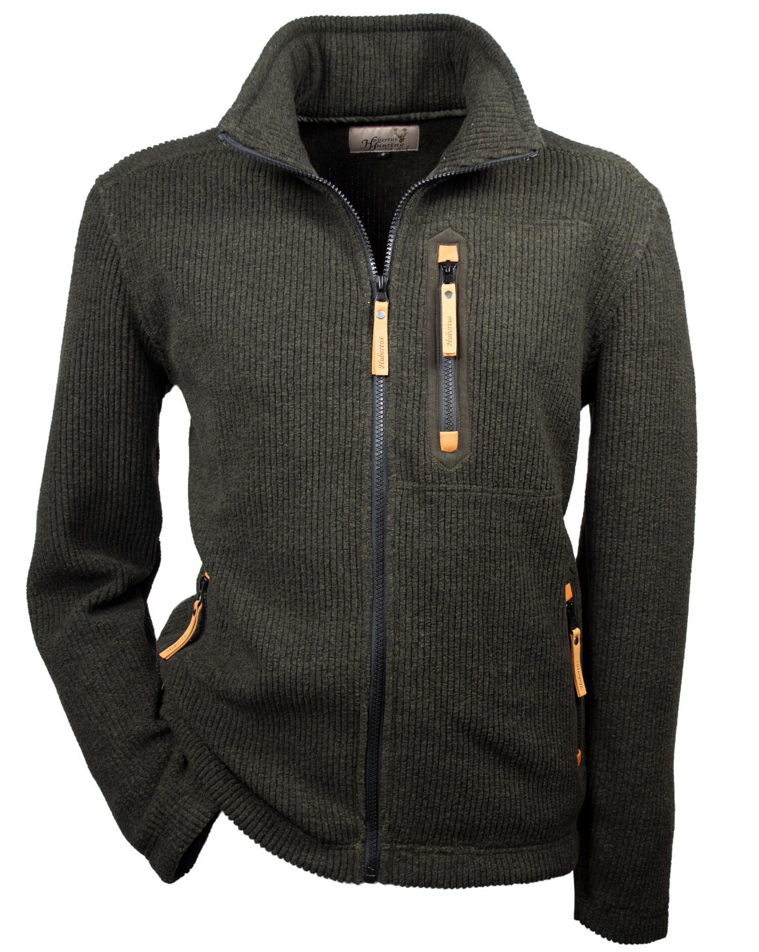 Hubertus Strick-Fleecejacke (oliv) Hubertus Strick-Fleecejacke (oliv)