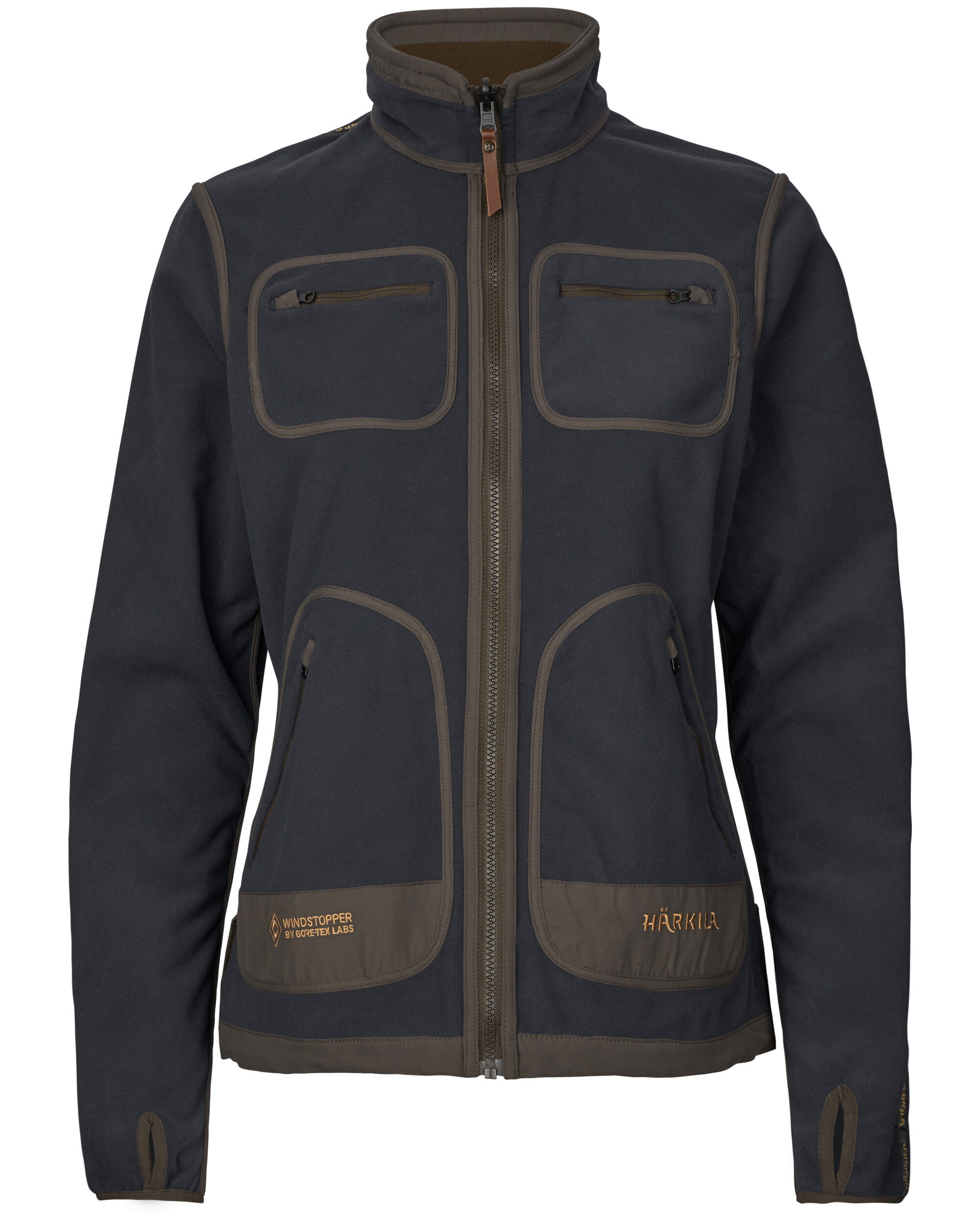 Härkila Kamko Fleecejacke Damen (Willow green/Deep well purple)