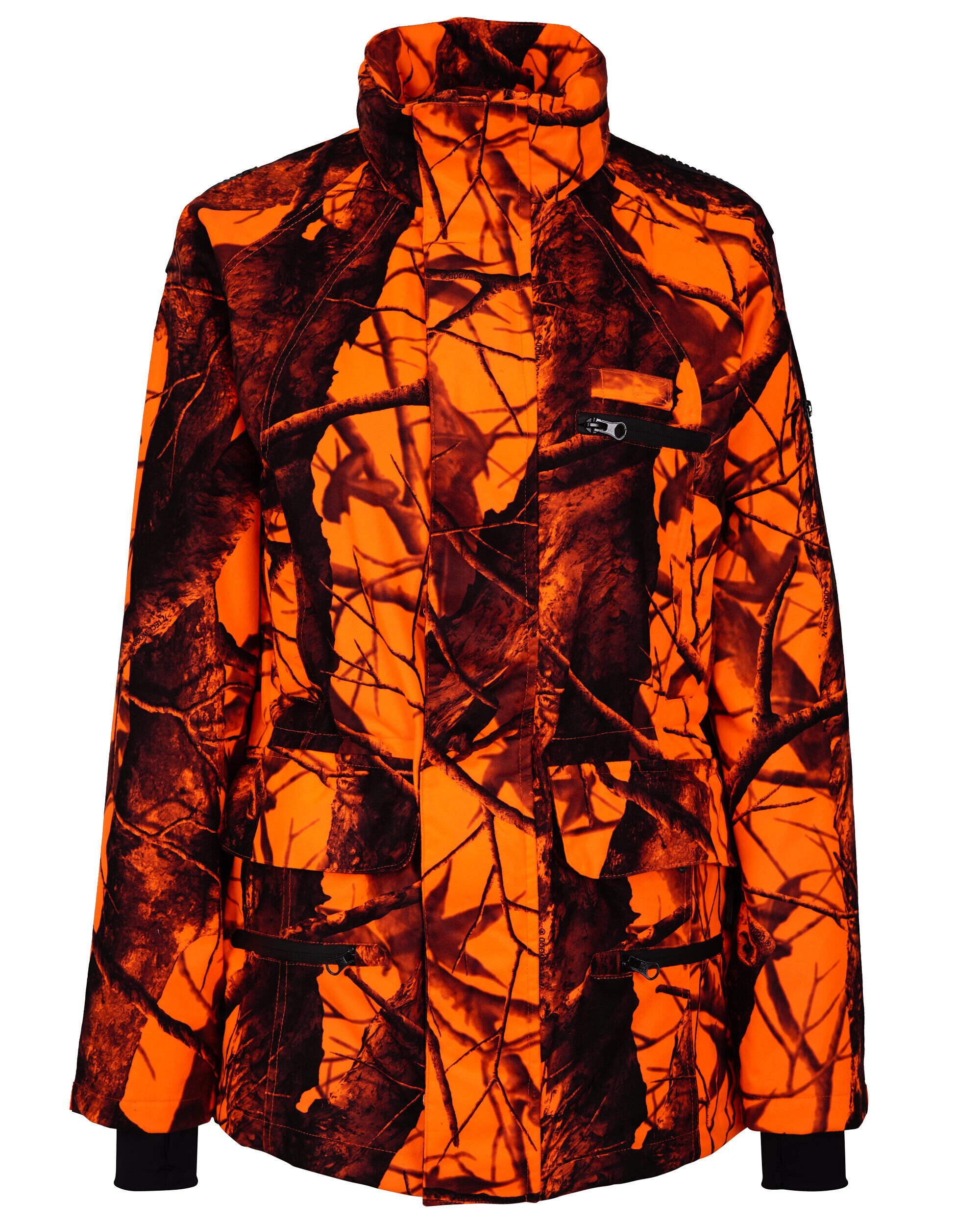 Hubertus Signal-Tarnjacke Damen wasserdicht (orange/schwarz) Hubertus Signal-Tarnjacke Damen wasserdicht (orange/schwarz)