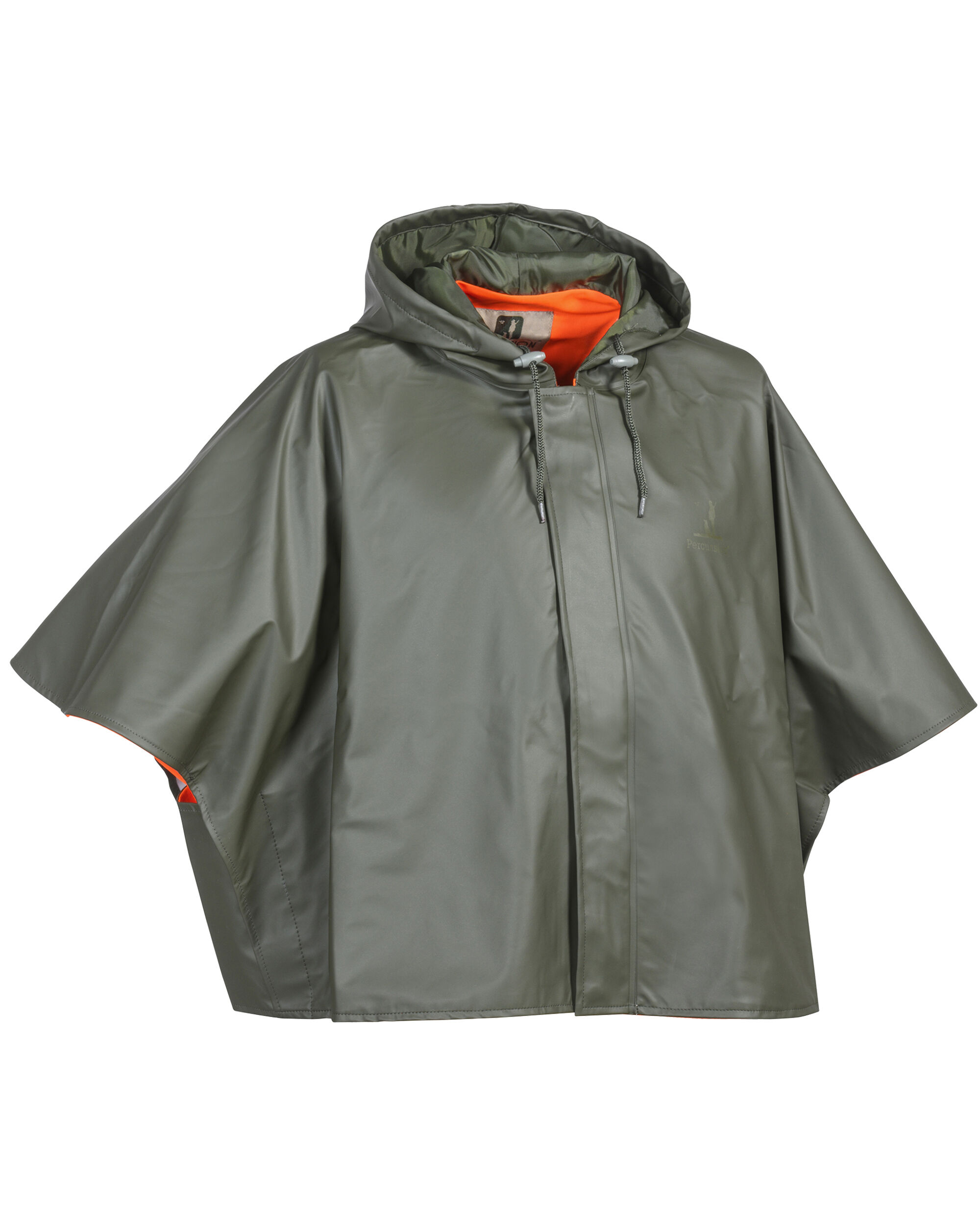 Percussion wendbarer Regenponcho (orange/khaki)